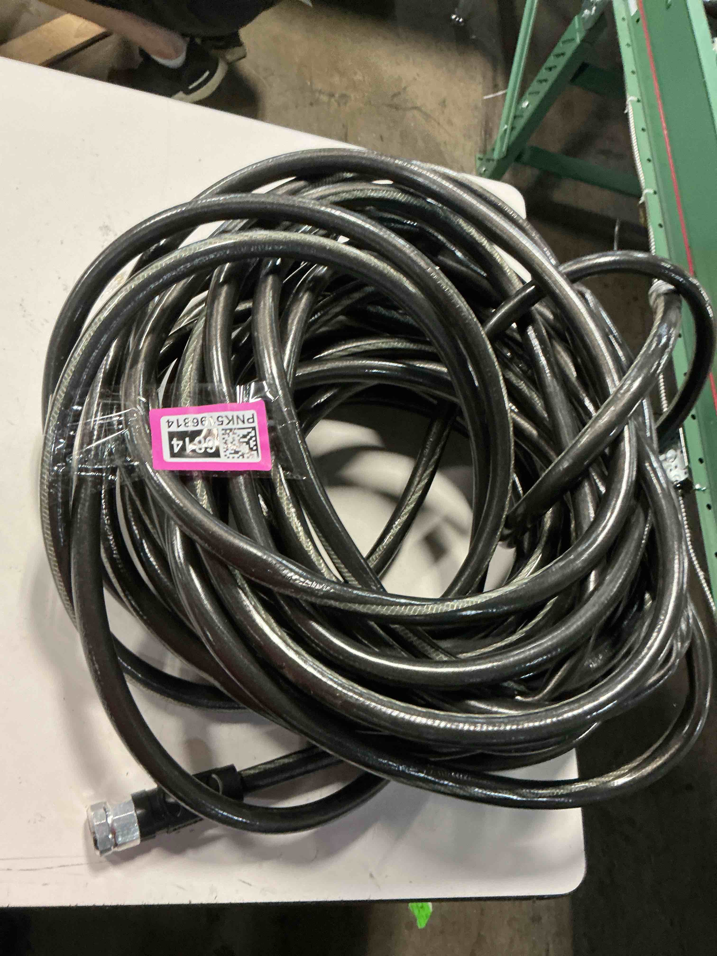 Condition photo showing As Is for teknor apex 1094716 neverkink 8617-100, heavy duty garden hose, 5/8-inch by 100-feet