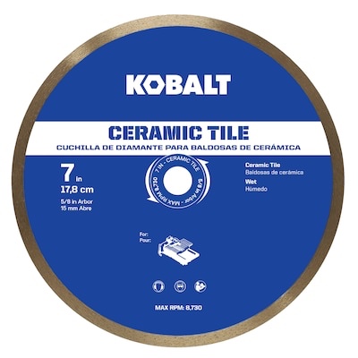 kobalt 7-in wet continuous rim diamond saw blade