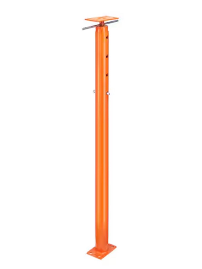 house floor jack, 53 -93 in. height range, 18,000 lbs. max load capacity, adjustable support beam basement jack pole