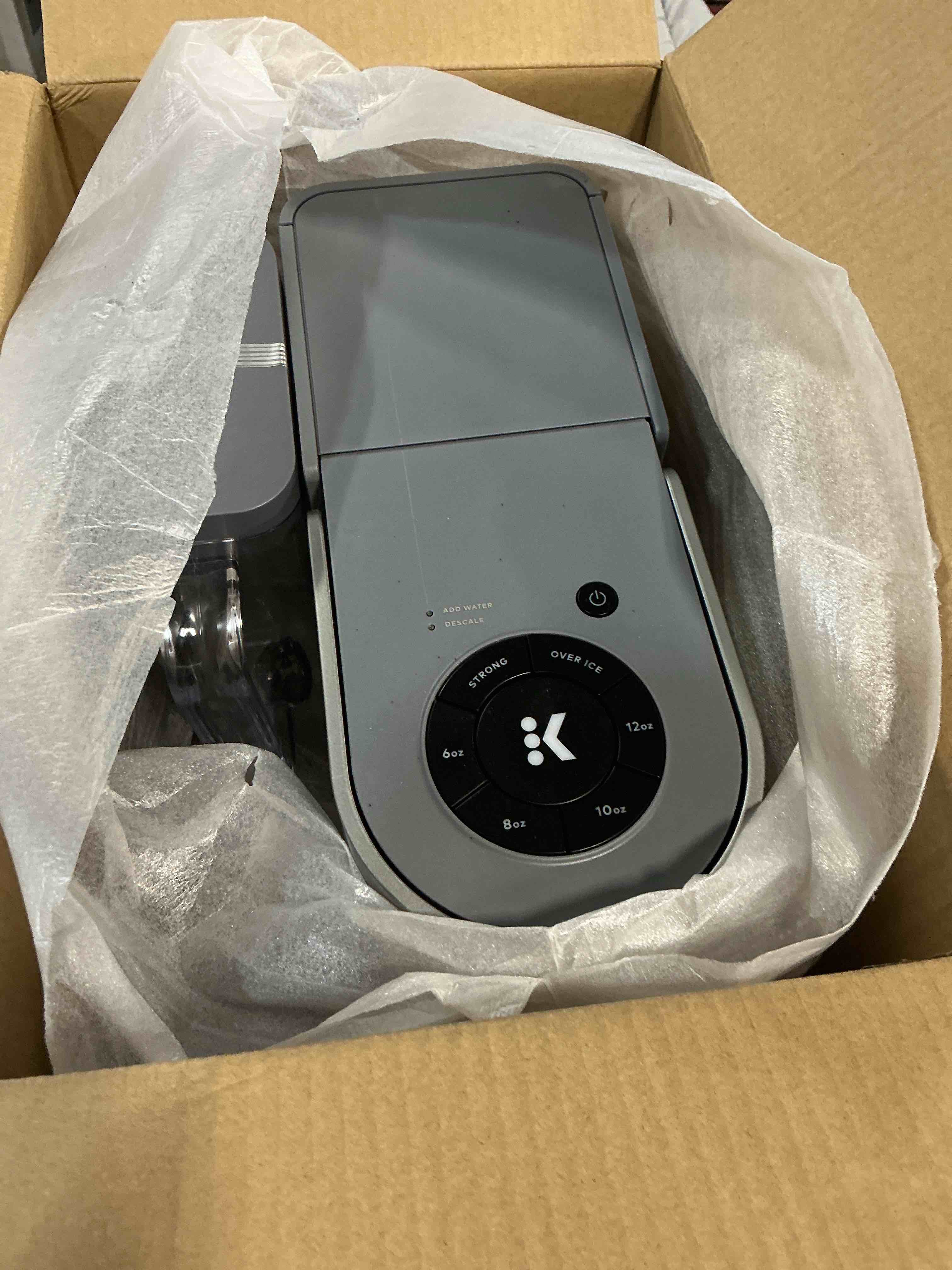 Condition photo showing As Is for keurig k-supreme black single-serve k-cup pod coffee maker