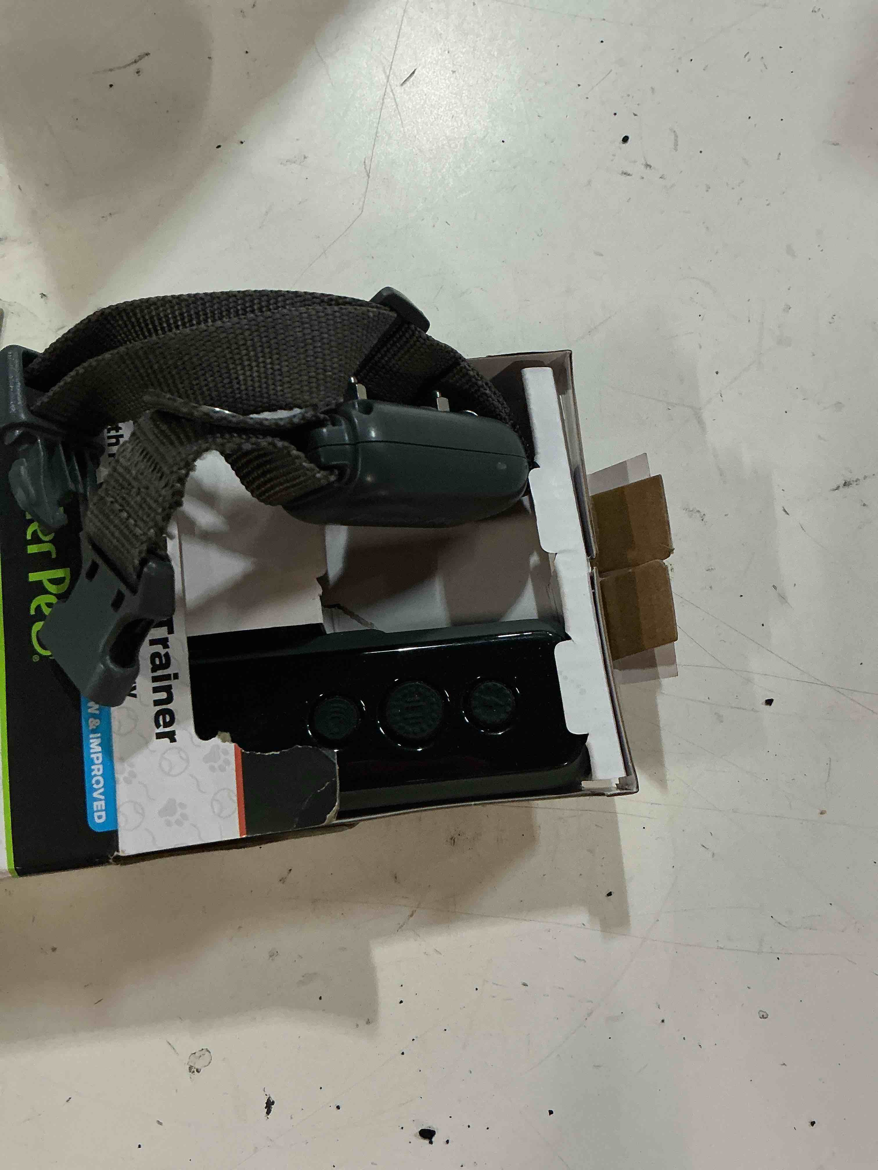 Condition photo showing As Is for premier pet 1000 ft dog trainer with rechargeable battery - corrects unwanted behaviors
