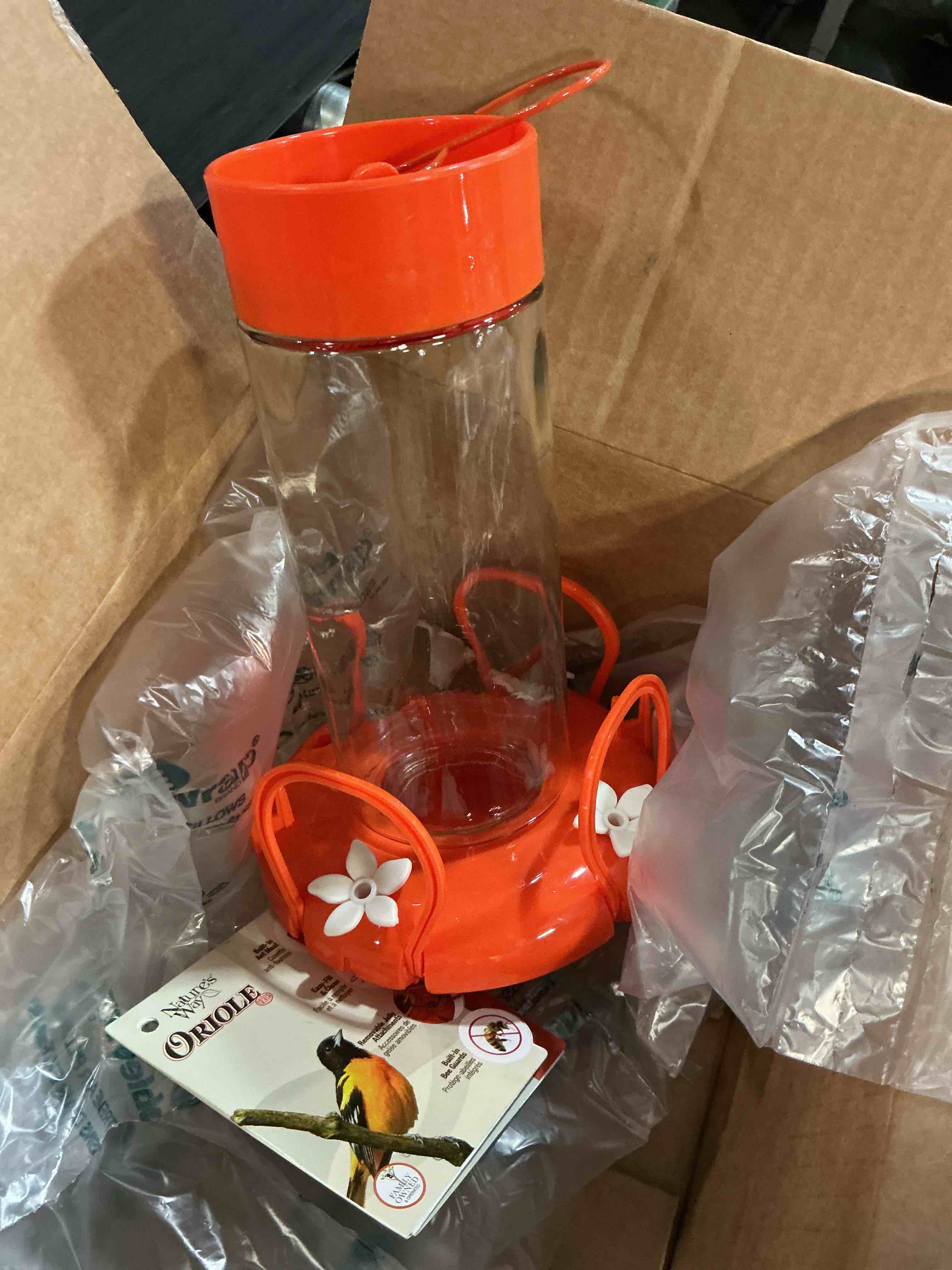 Condition photo showing Good Condition for natures way 30 oz orange blossom oriole feeder with jelly