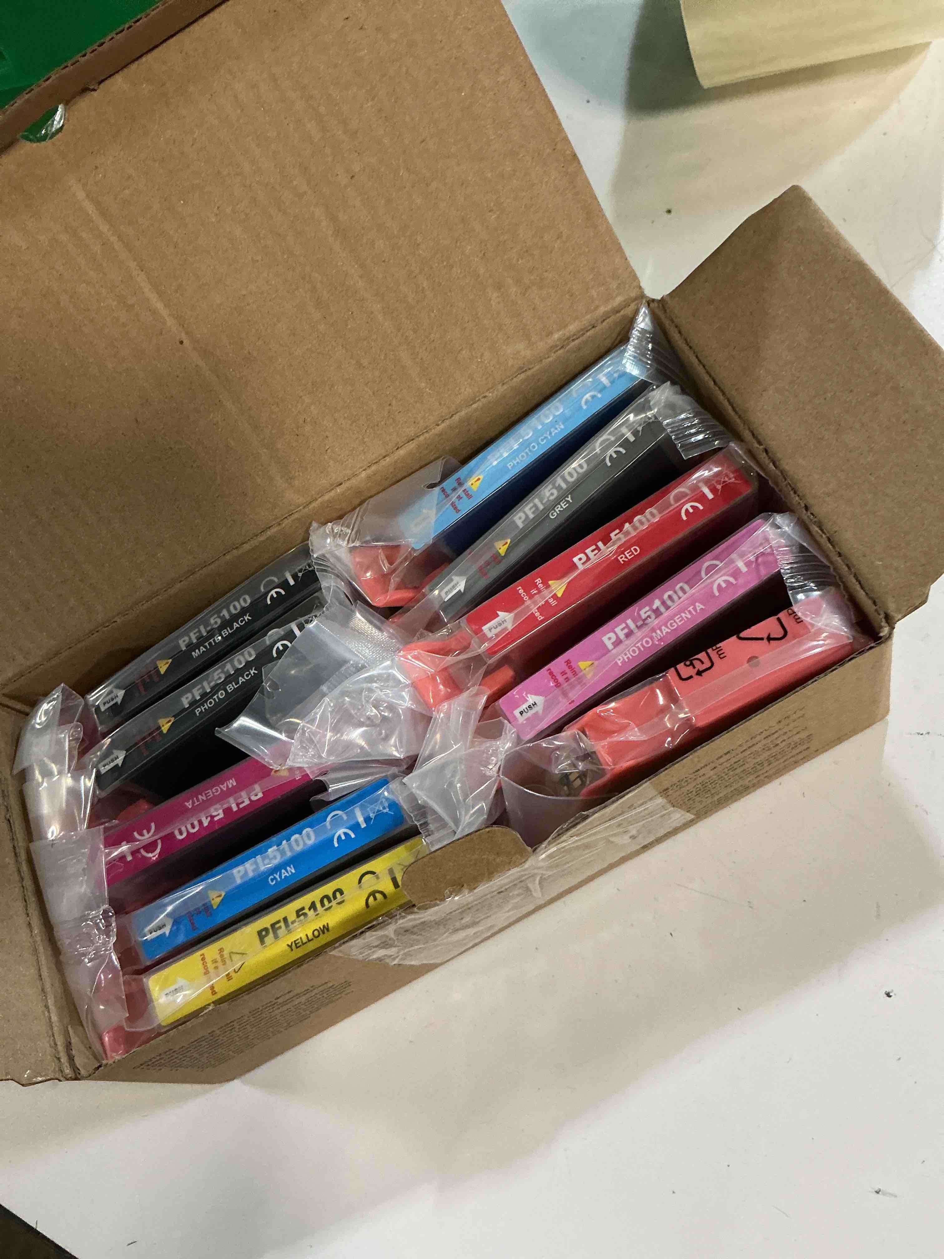 Condition photo showing New/Like New for pro310 pfi5100 ink cartridges high capacity replacement for canon pfi-5100 ink cartridge compatible