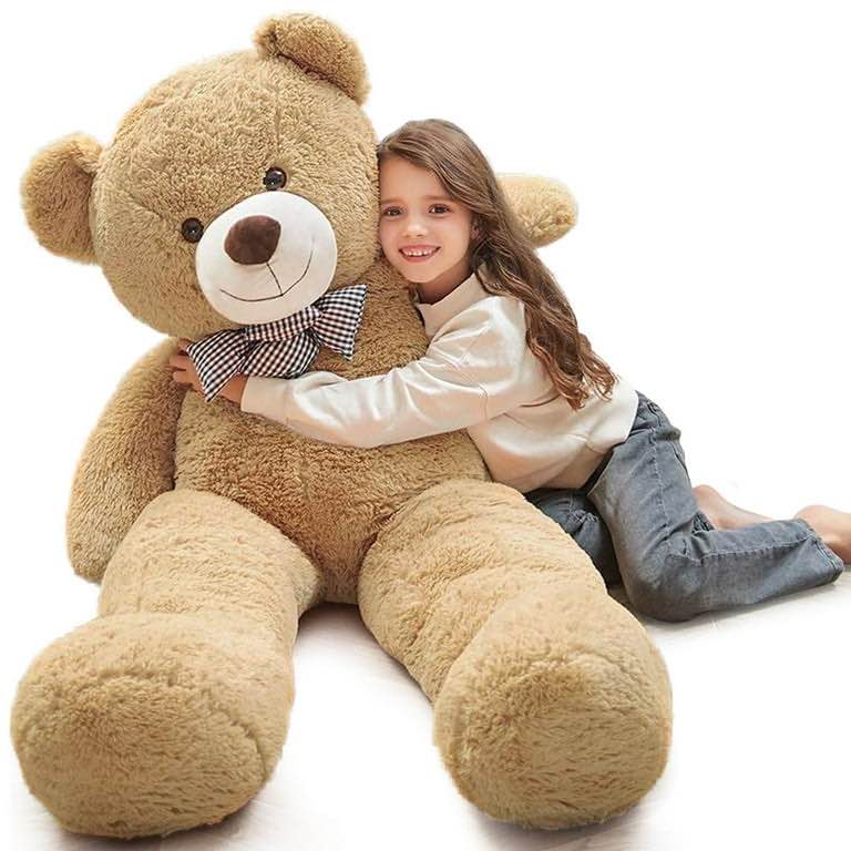 morismos giant teddy bear 4ft stuffed animal soft big stuffed bear plush toy (similar no same)