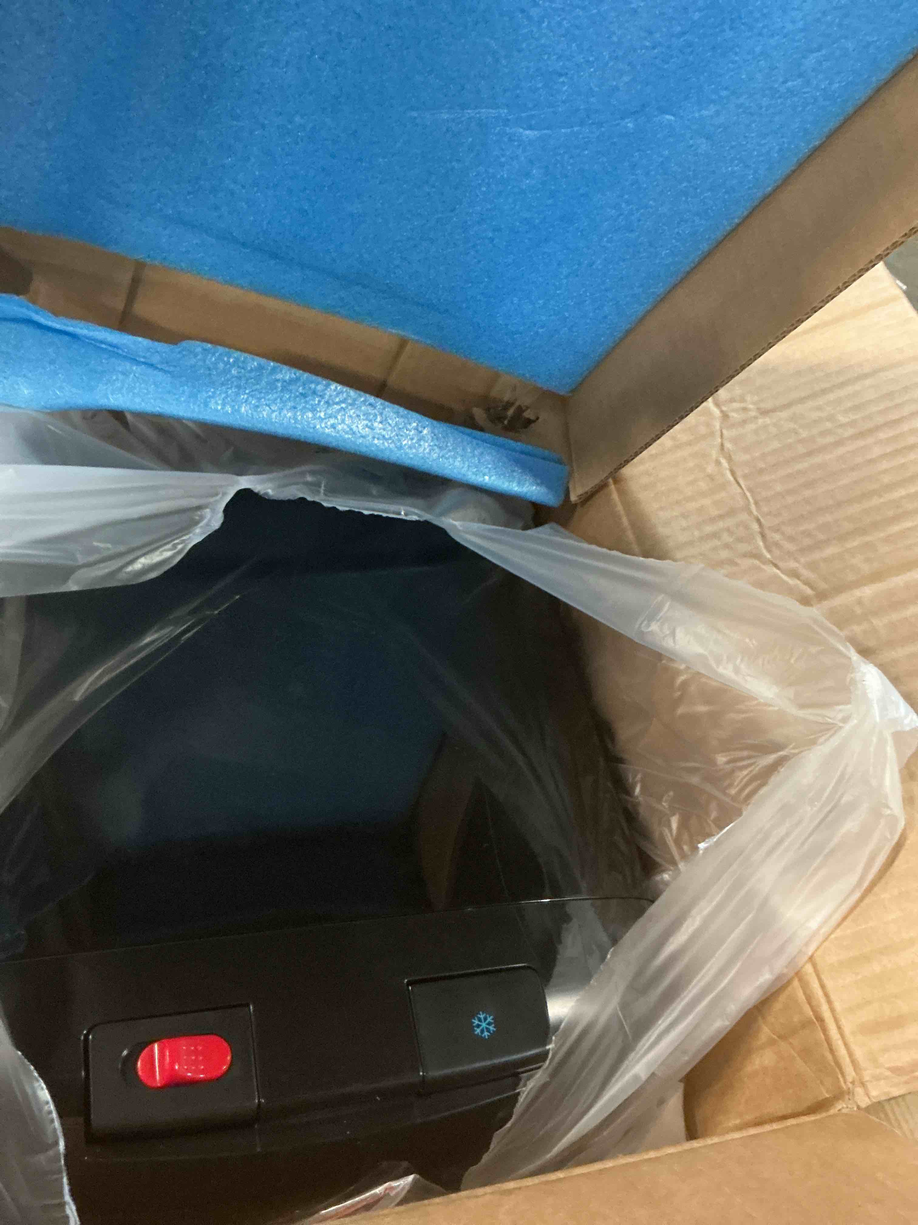 Condition photo showing As Is for primo water dispenser for 5 gallon bottle - hot & cold bottom loading water cooler machine