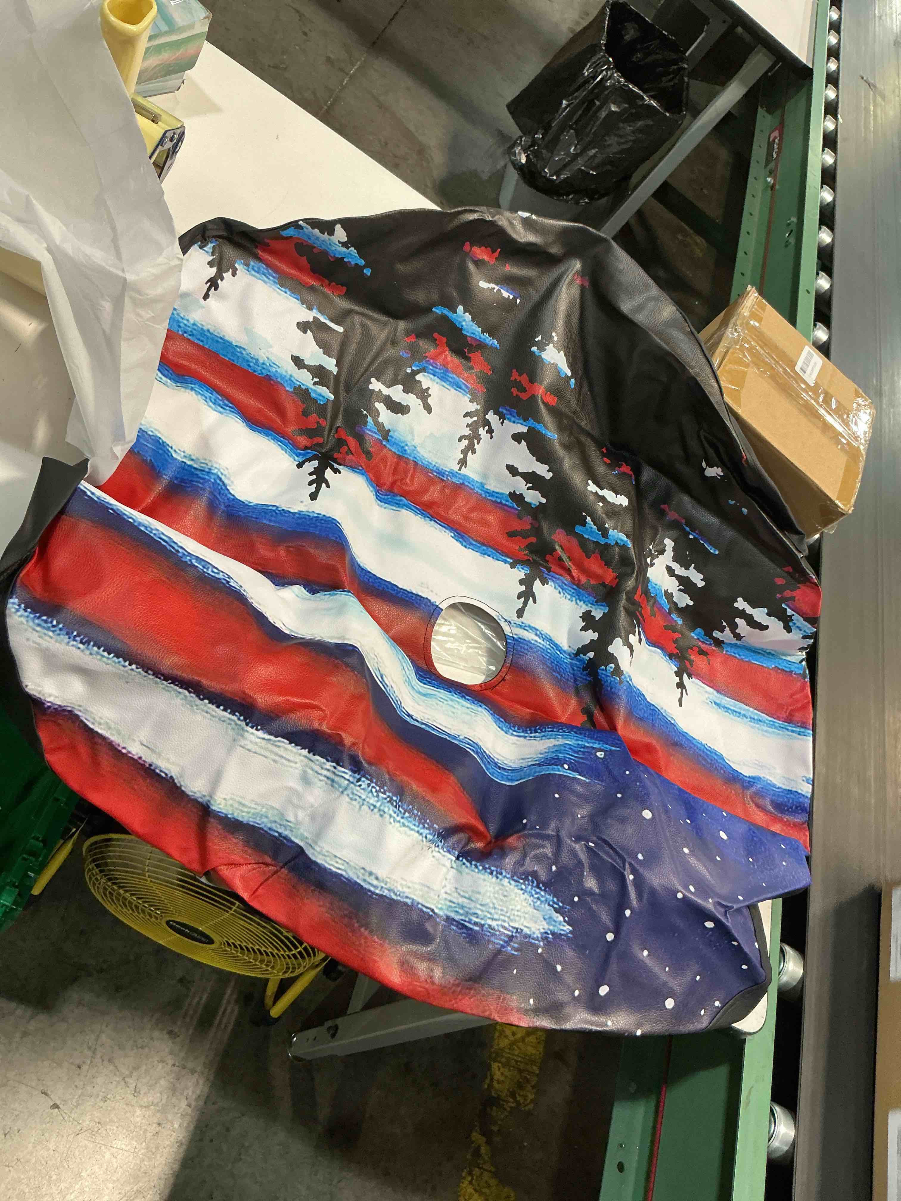 Condition photo showing New/Like New for american flag spare tire cover with backup camera hole fit for wrangler jl leather tire wheel protectors (18 inch)