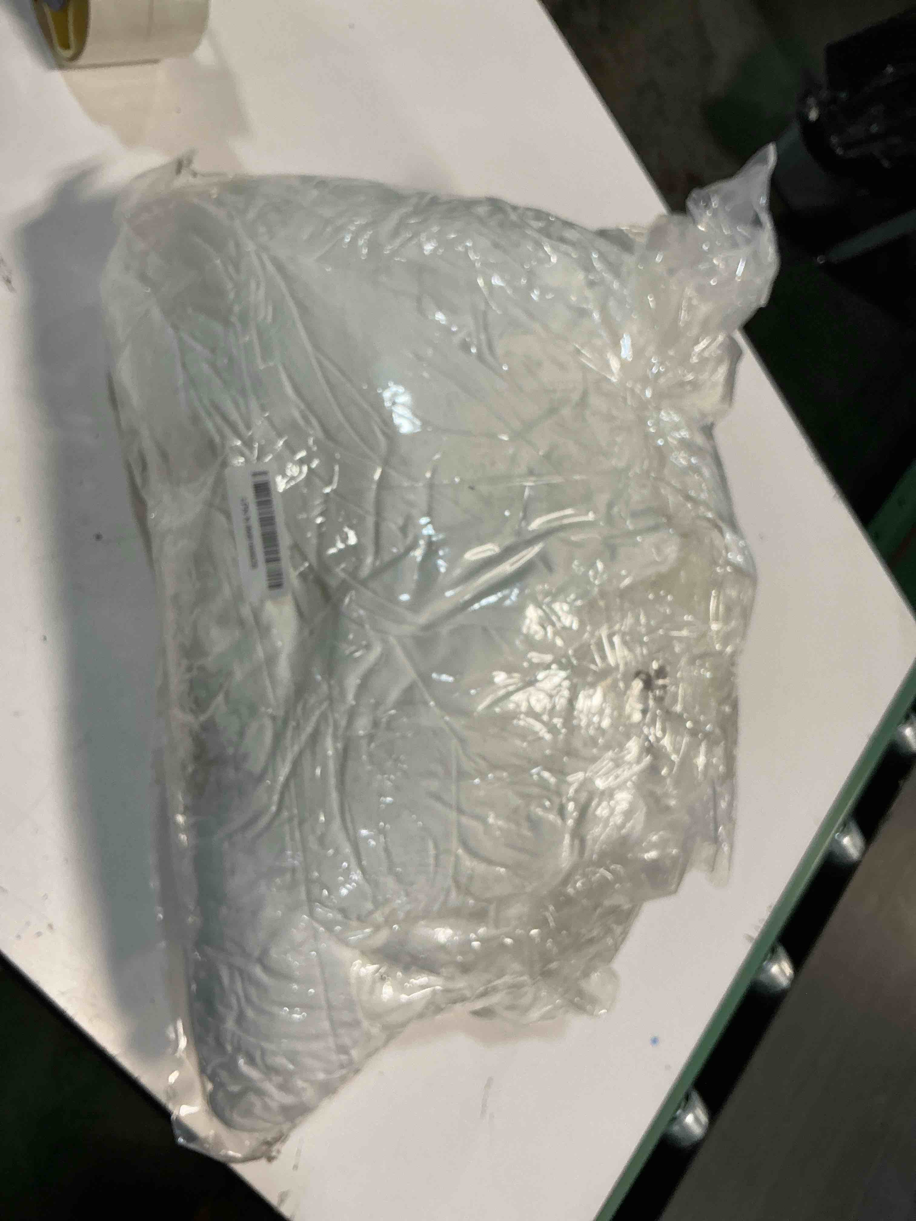 Condition photo showing As Is for preboun 8 pack 48 inch/ 4 ft spandex round tablecloth fitted stretch tablecloth elastic table cover for wedding party restaurant banquet cocktail and halloween (white) white 48 inch/ 4 ft