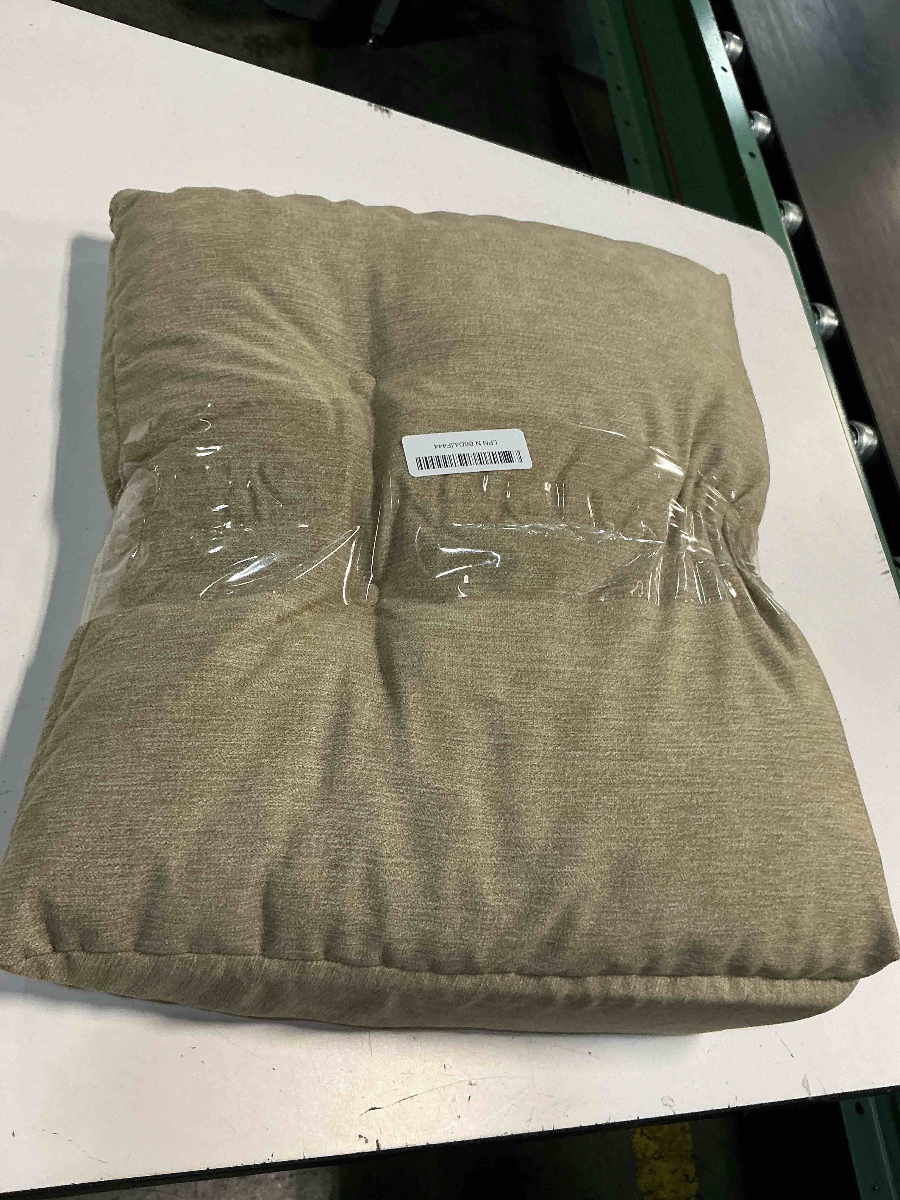 Condition photo showing As Is for tanyoo back support pillow for recliner soft dual layer lumbar support pillow with shredded memory foam ergonomic orthopedic couch lumbar cushions for elderly lower back pain relief khaki