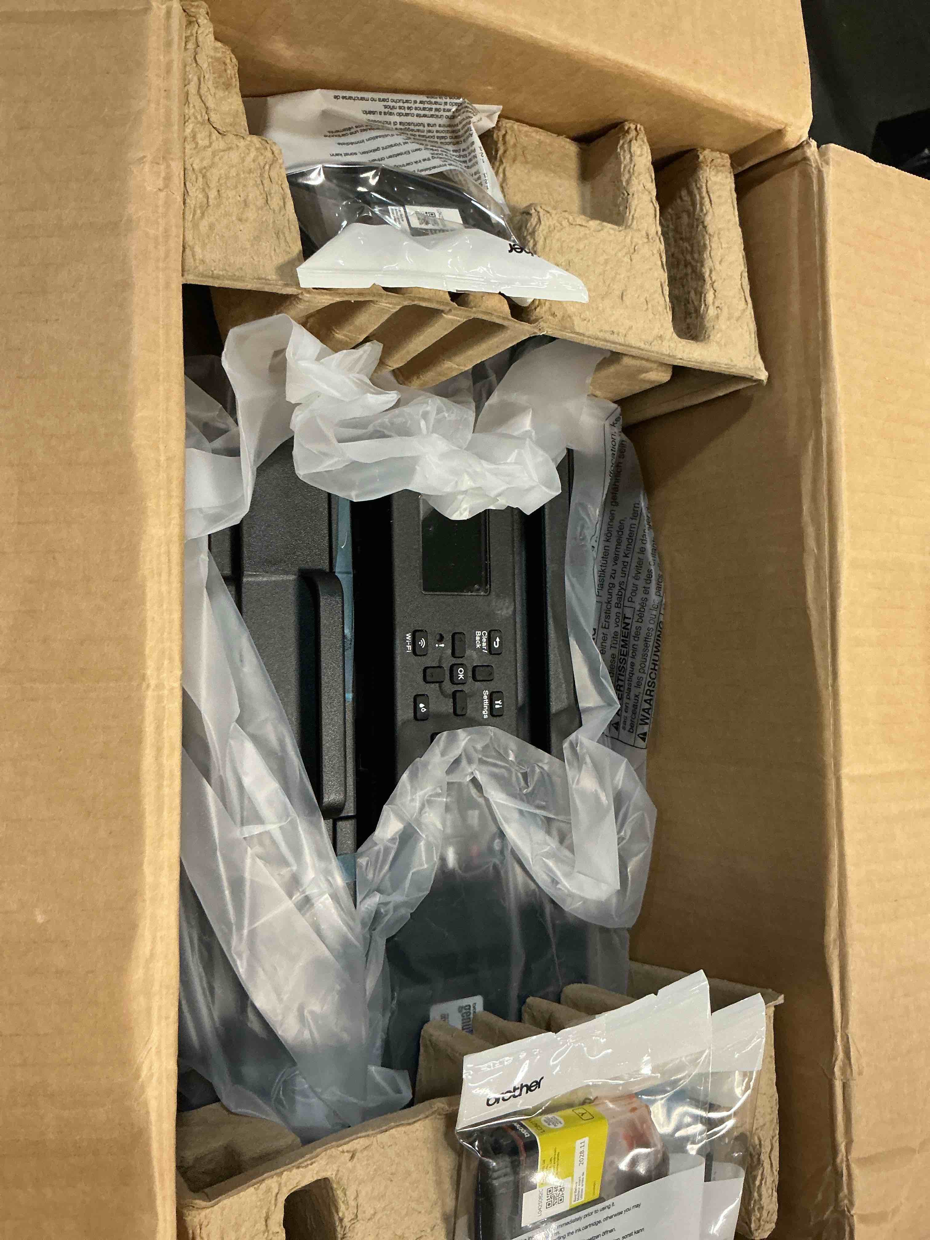 Condition photo showing As Is for brother work smart 1360 wireless color inkjet all-in-one printer with automatic duplex printing and 1.8โ color display | includes refresh subscription trial(1) (mfc-j1360dw) (uses lc501 series inks) current model: mfcj1360dw new