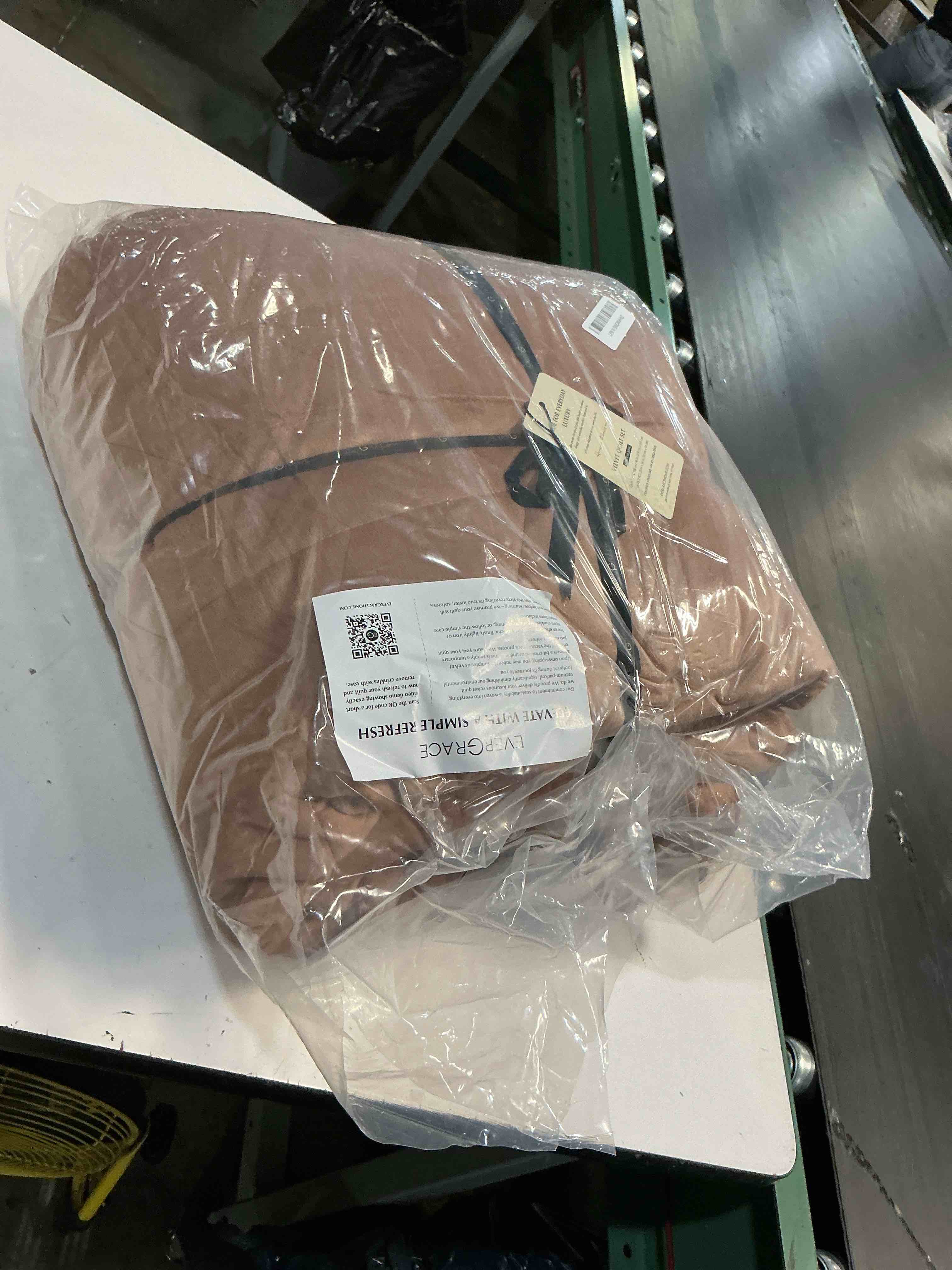 Condition photo showing New/Like New for evergrace blanket light brown