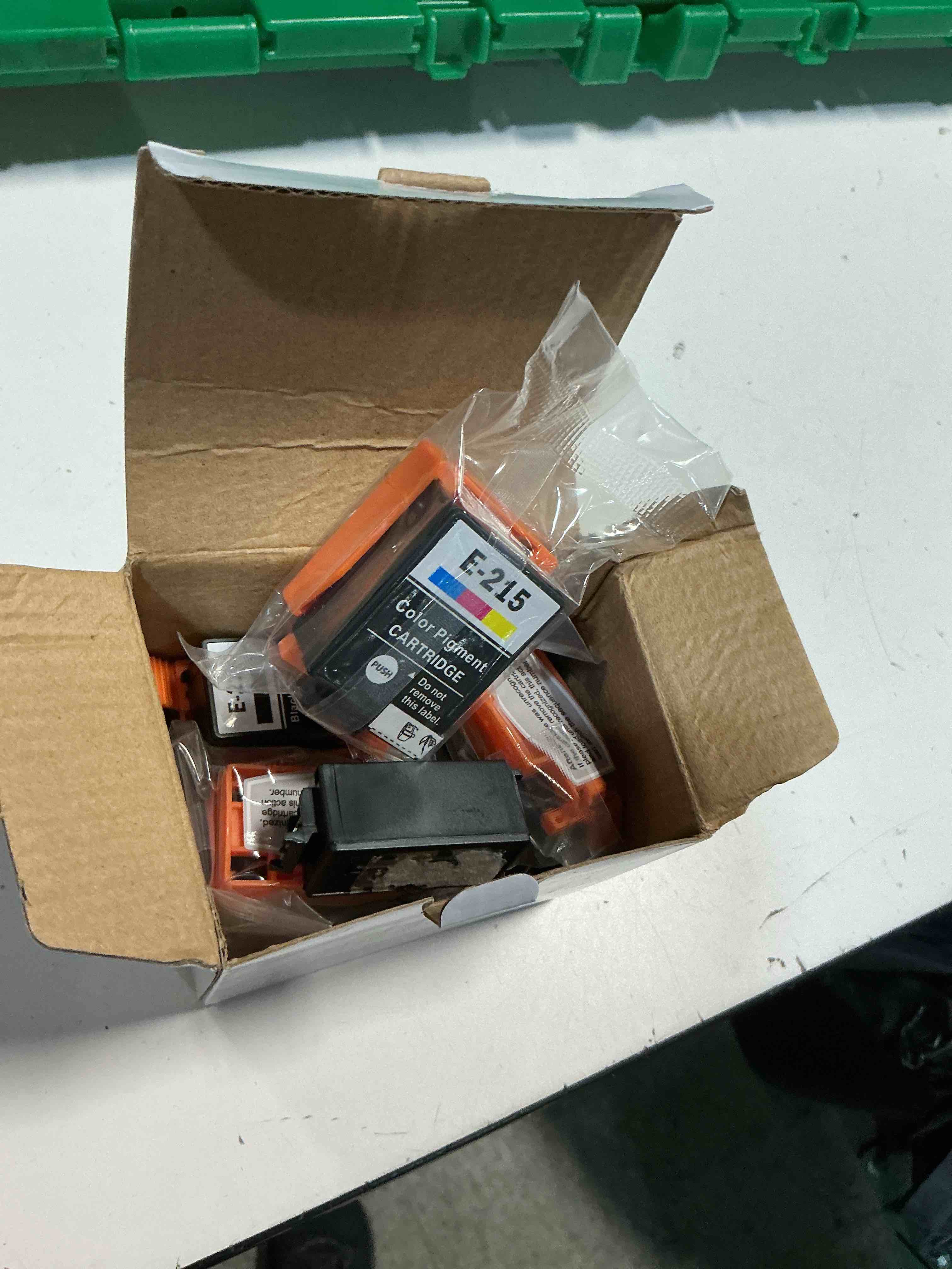 Condition photo showing As Is for remanufactured t215 ink cartridge replacement for workforce wf-100 ec-c110 wf-110 printers pigment ink (4-black 3-color) pigment ink cartridges for wf100 wf110 c110 (7-pack)