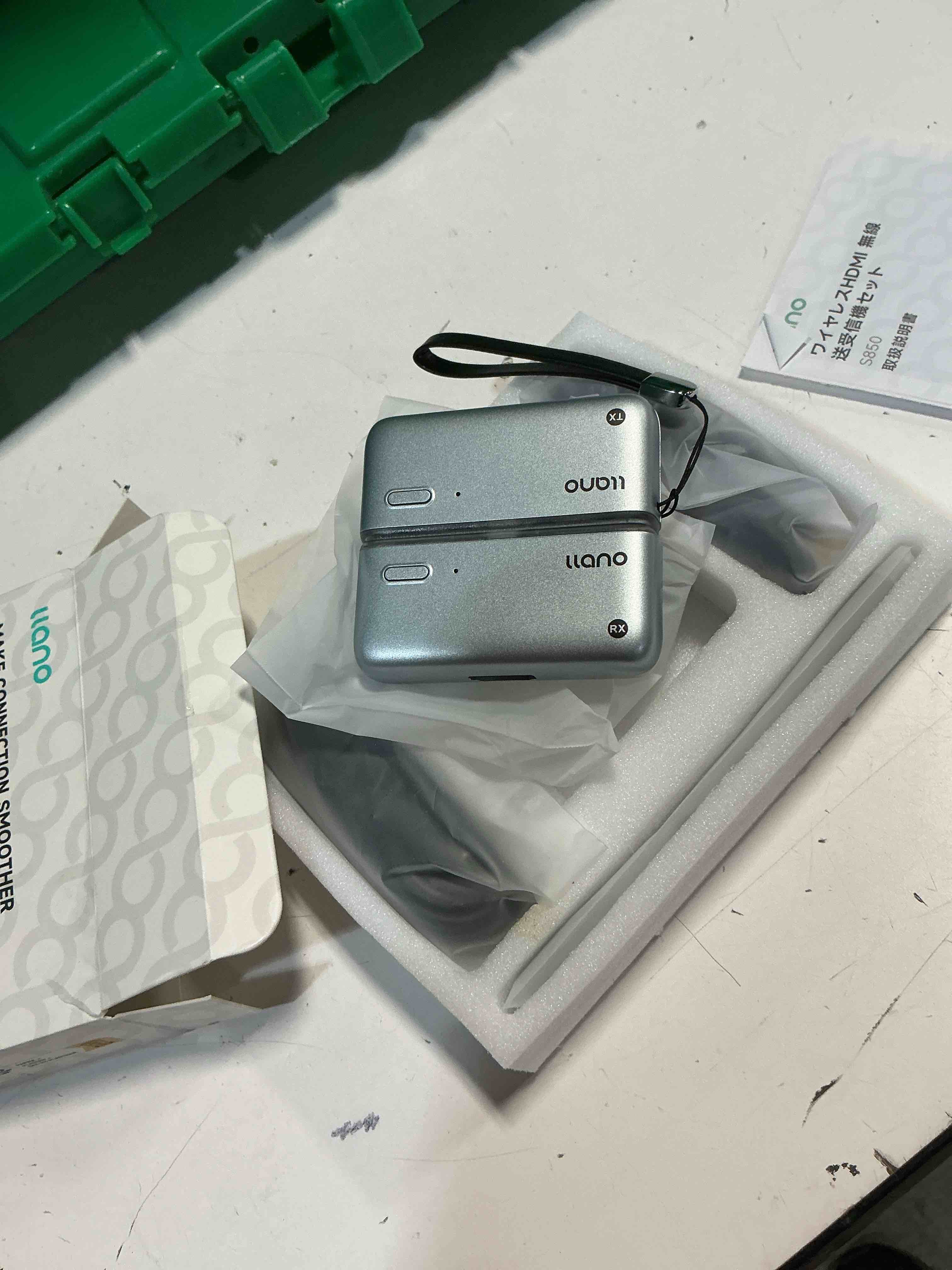 Condition photo showing New/Like New for llano s850 upgraded type-c wireless hdmi transmitter and receiver, 50m, ultra 4k decode input 1080p@60hz output, plug&play 5g+2.4g and audio for phone/tablet/laptop/pc to monitor/projector/tv box