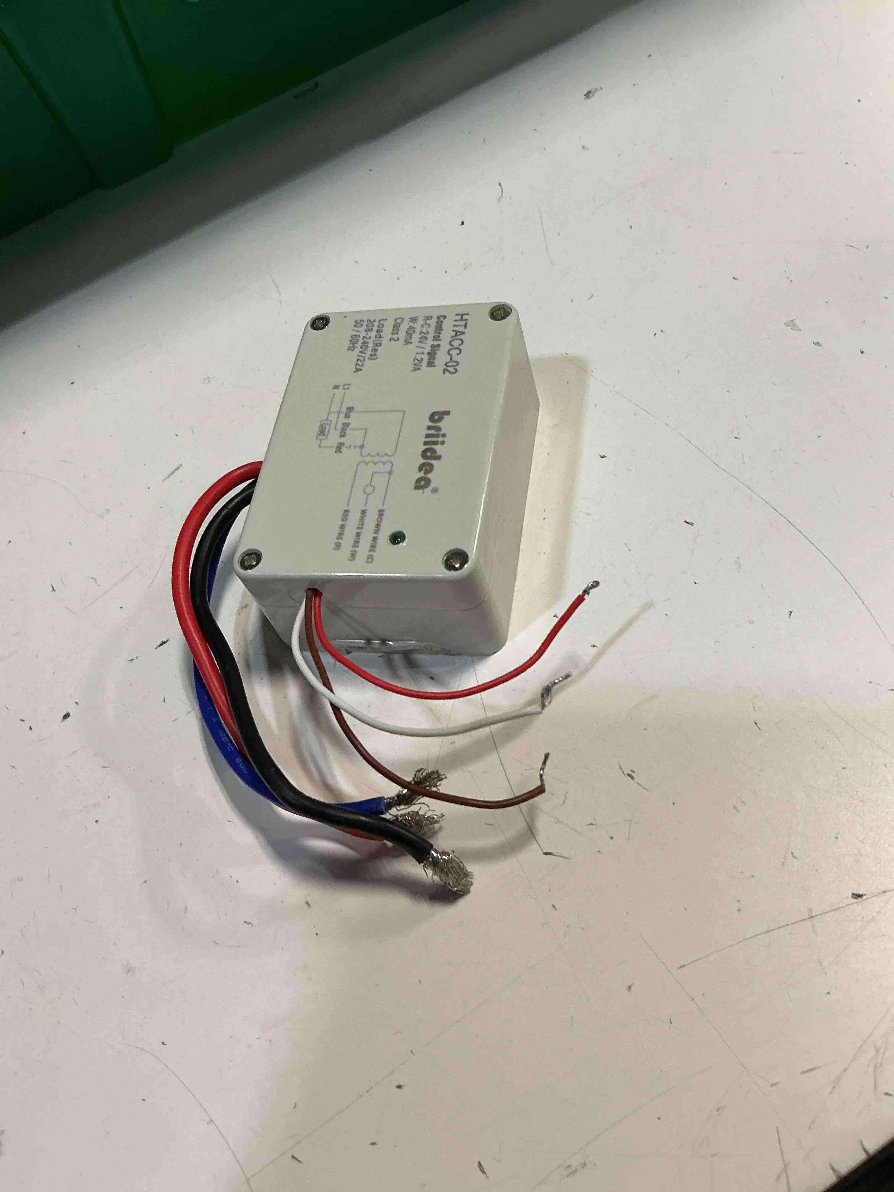 Condition photo showing New/Like New for briidea 220v 240v on/off switch electric heating relay with built-in 24v transformer, replacement for any relay, compatible with 24v thermostat