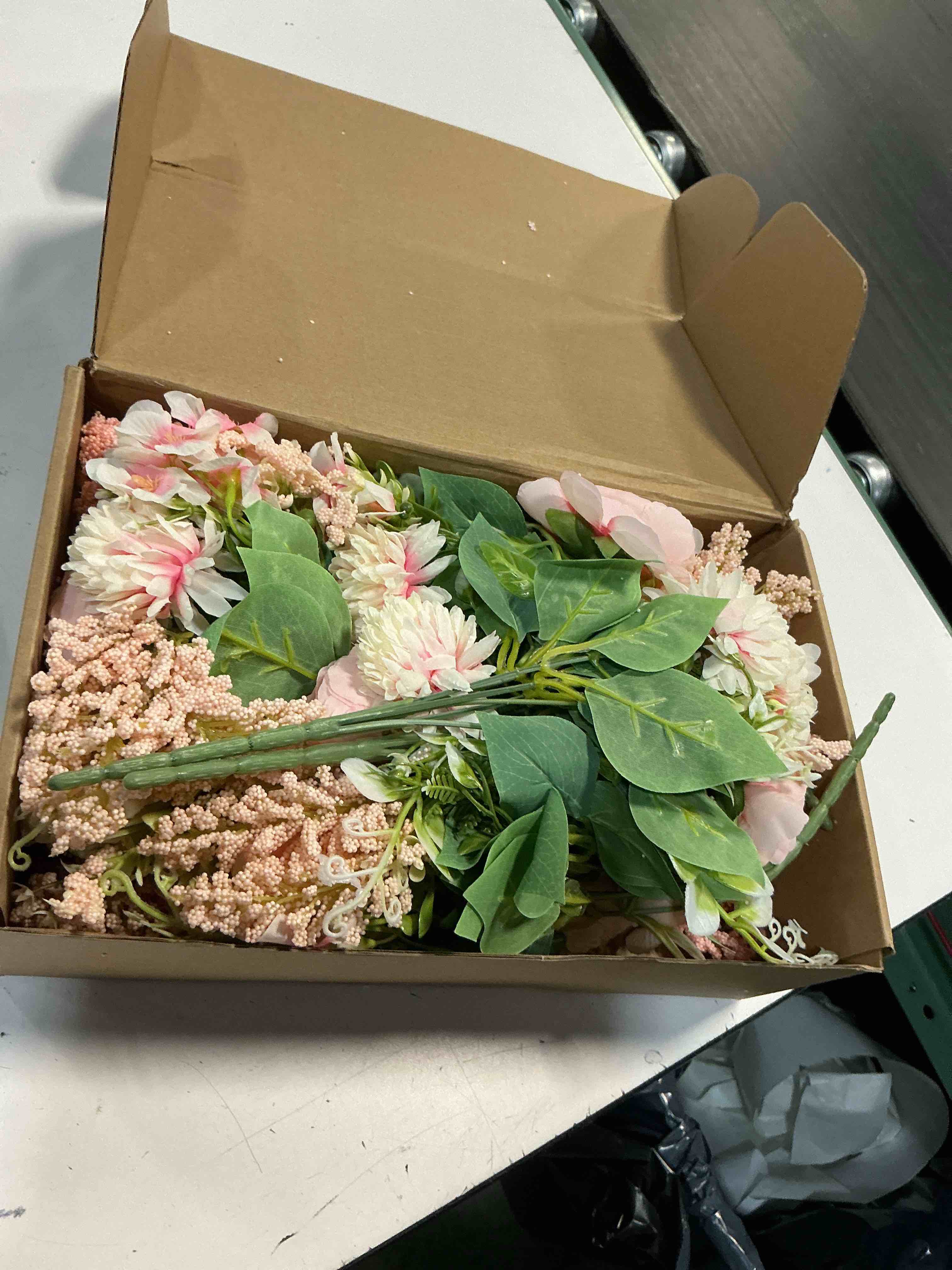 Condition photo showing New/Like New for zeyune 8 pcs 13.4 inch artificial flowers bouquet fake silk flowers faux bouquet hydrangea bouquets for mother's day wedding birthday table centerpieces home office decoration(pink,peony) pink peony