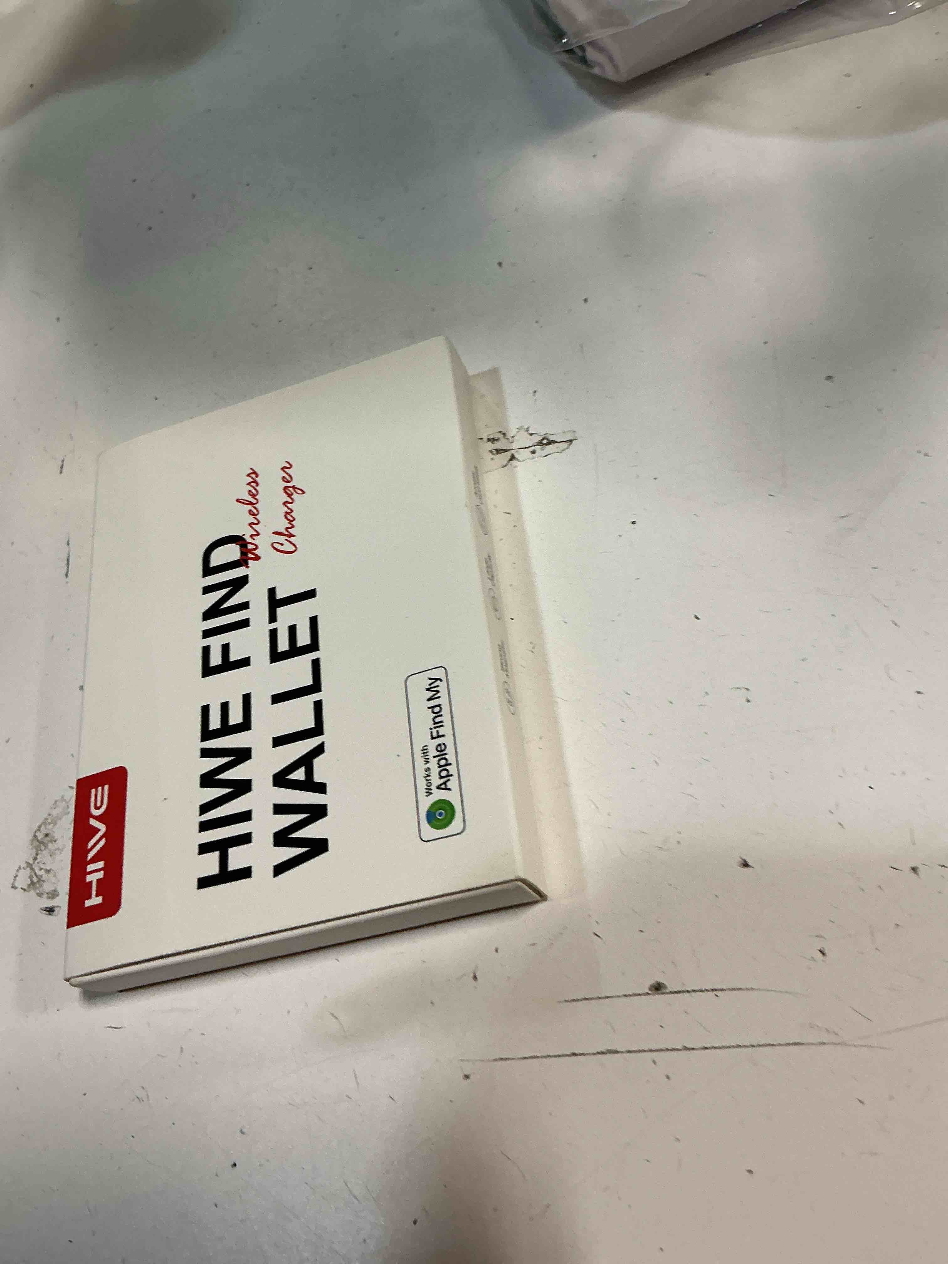 Condition photo showing New/Like New for hiwe for magsafe wallet with find my, anti-lost strongest magnetic wallet for iphone 17/16/15/14/13/12 series, 5 cards holder, leather rfid slim, white