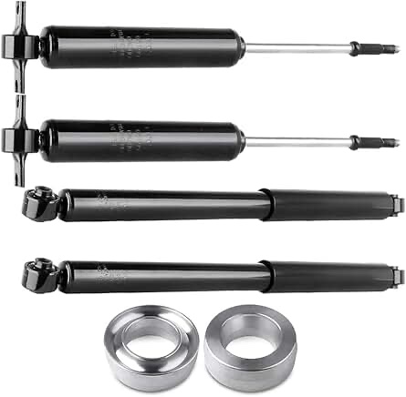 scitoo 2 inch leveling lift kit+ 2x front 2x rear shock absorbers strut kits compatible with: 06 200