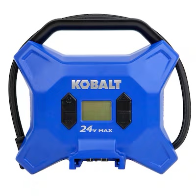 kobalt 24 volt cordless high pressure inflator 24-volt lithium ion (li-ion) air inflator (power source: battery)