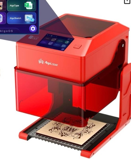 algolaser 3w smart laser engraver machine: portable laser engraver with 3.5" touchscreen & algoos sy