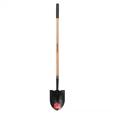 craftsman round point long handle shovel, 48"