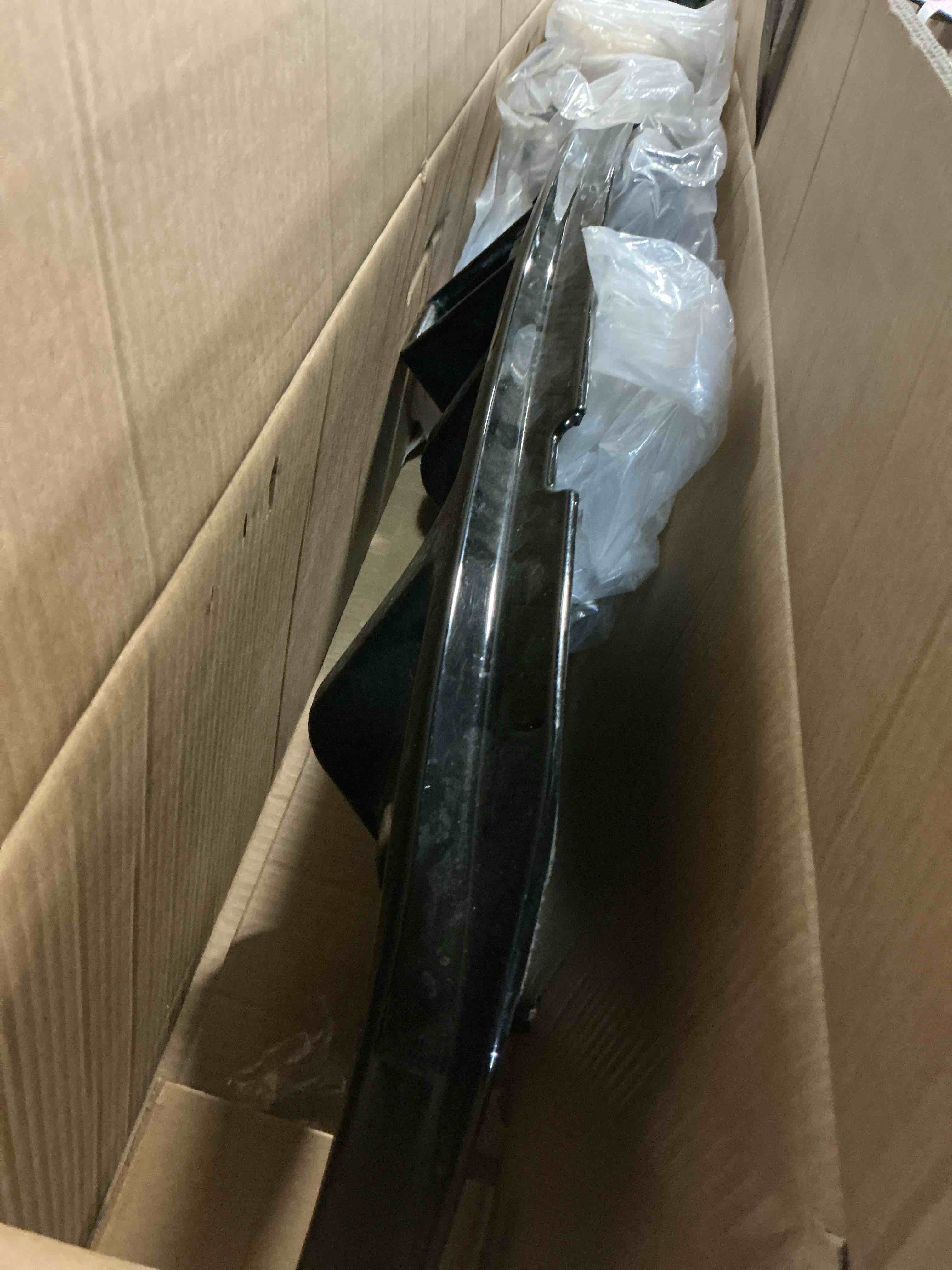 Condition photo showing New/Like New for rear diffuser w/led brake light compatible with infiniti q50 2014 2015 2016 2017,add-on body kit rear bumper lower lip splitter exterior accessories (gloss black)