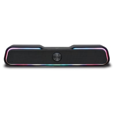 ilive 17-inch portable wireless multimedia soundbar speaker with led lights 4.44 -watt