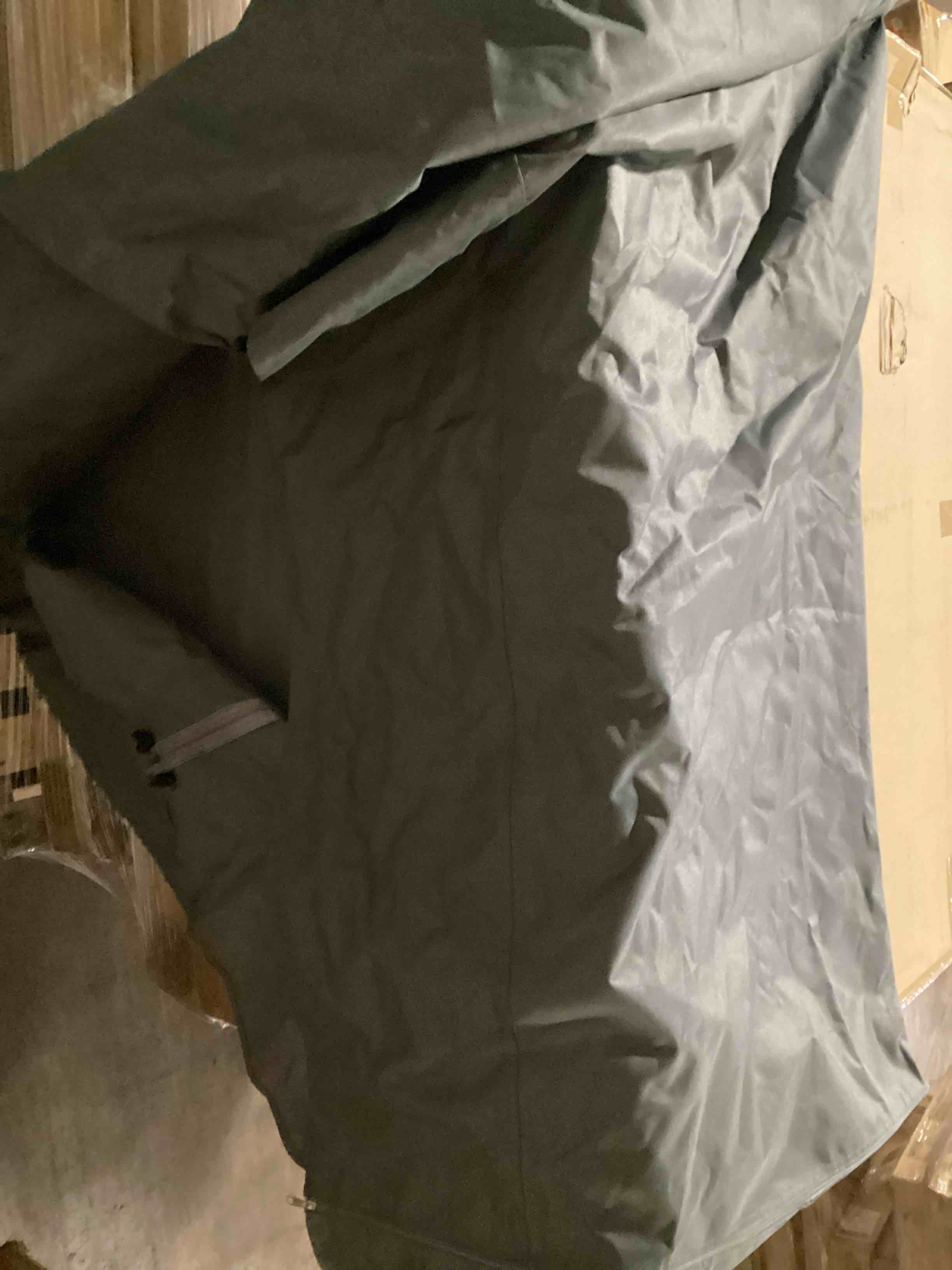 Condition photo showing As Is for unicook 55 inch grill cover for outdoor grill, heavy duty waterproof gas bbq cover, outside 3-4 burner barbecue covering for weber, char-broil, nexgrill, all weather resistant, grey 55 inch gray