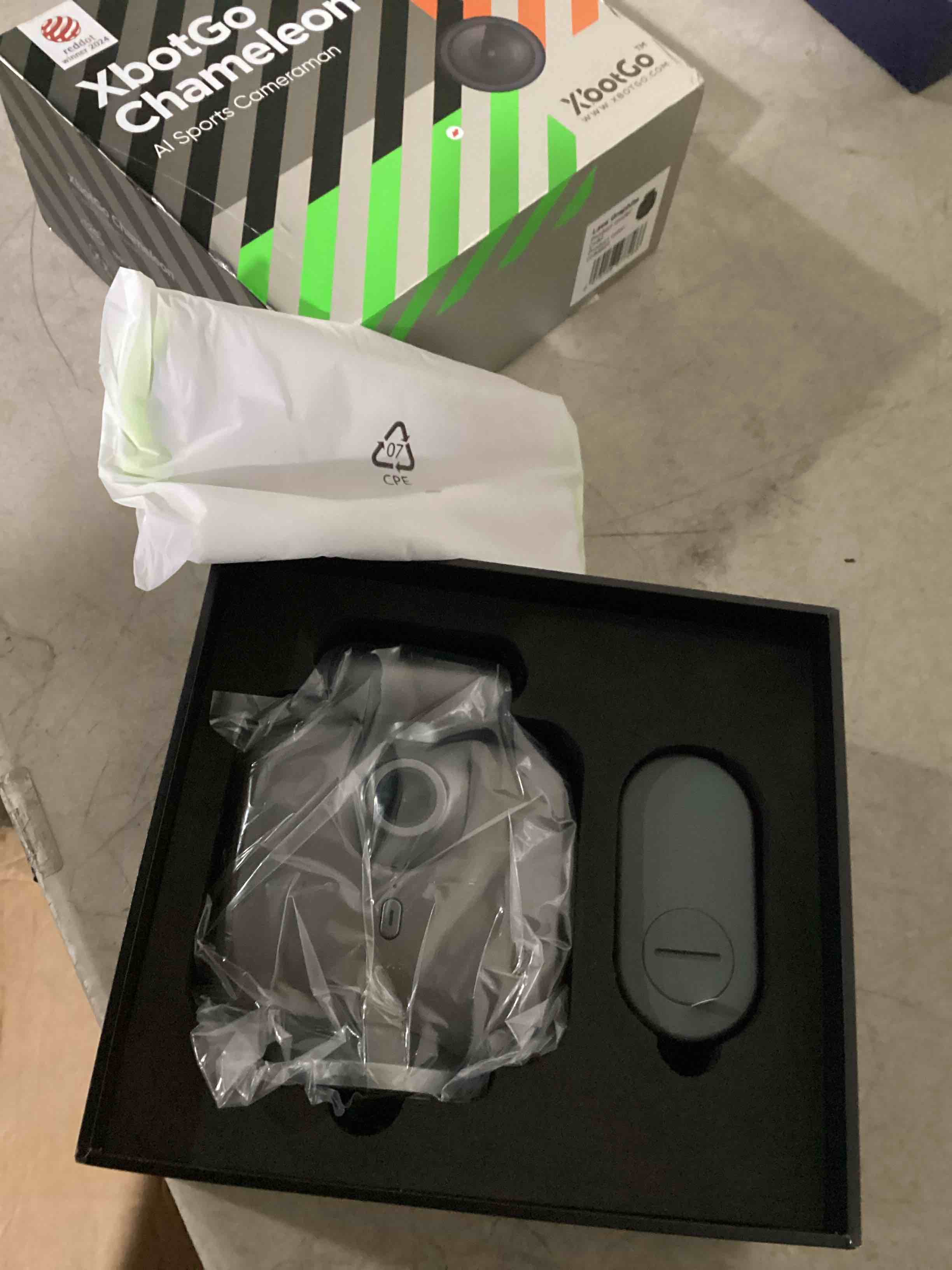 Condition photo showing Good Condition for xbotgo chameleon ai auto sports action camera - 4k 60fps soccer camera and basketball tracking camera for team sports, live streaming, no subscription, works with ios & android (lava graphite)