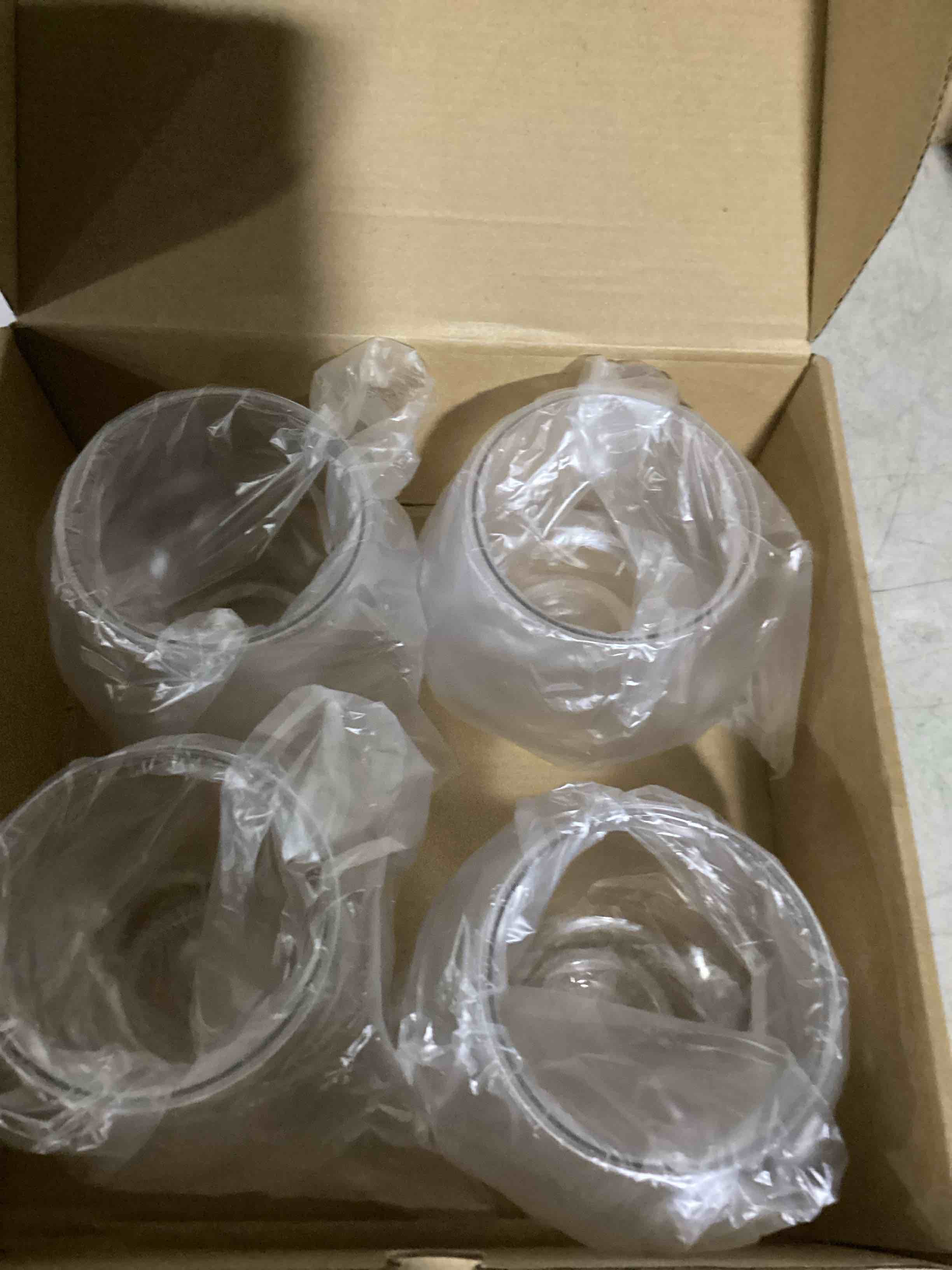 Condition photo showing Good Condition for foldtier 4 pcs plastic fish bowls for centerpieces 27 oz clear fish bowl for drinks unbreakable heavy duty round vase for table centerpieces wedding event home decor