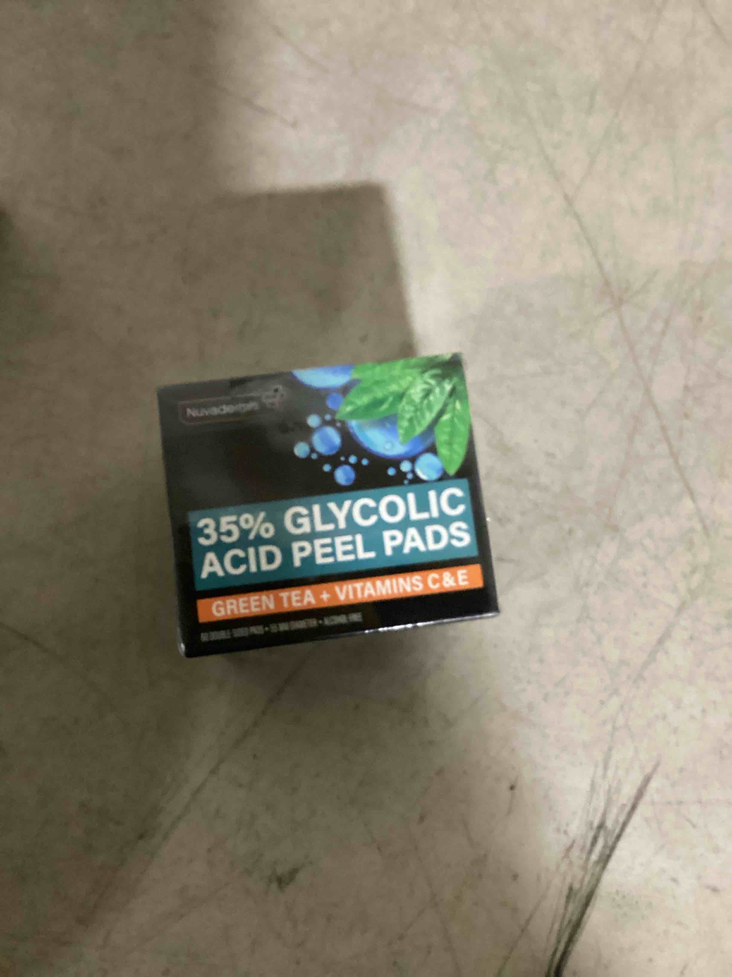 Condition photo showing New/Like New for nuvadermis 35% glycolic acid peel pads – exfoliating facial resurfacing for blackheads, dark spots, and acne – safe for sensitive skin – 60 double-sided pads