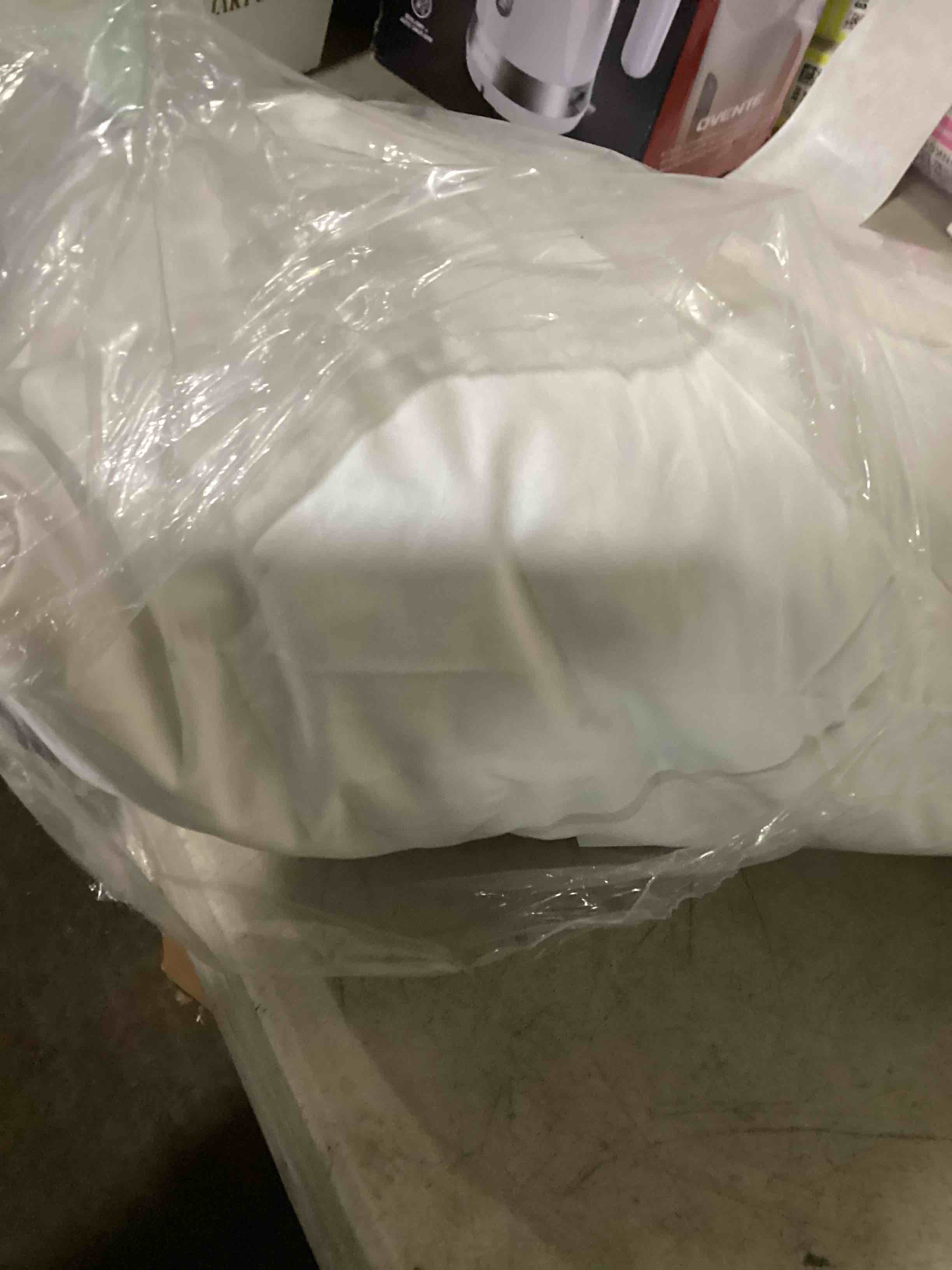 Condition photo showing Good Condition for luxury feathers down pillows queen size set of 2, hotel quality fluffy bed pillows, soft pillows for sleeping, organic cotton cover(20x28”, pack of 2) queen (pack of 2) original-2 pillow