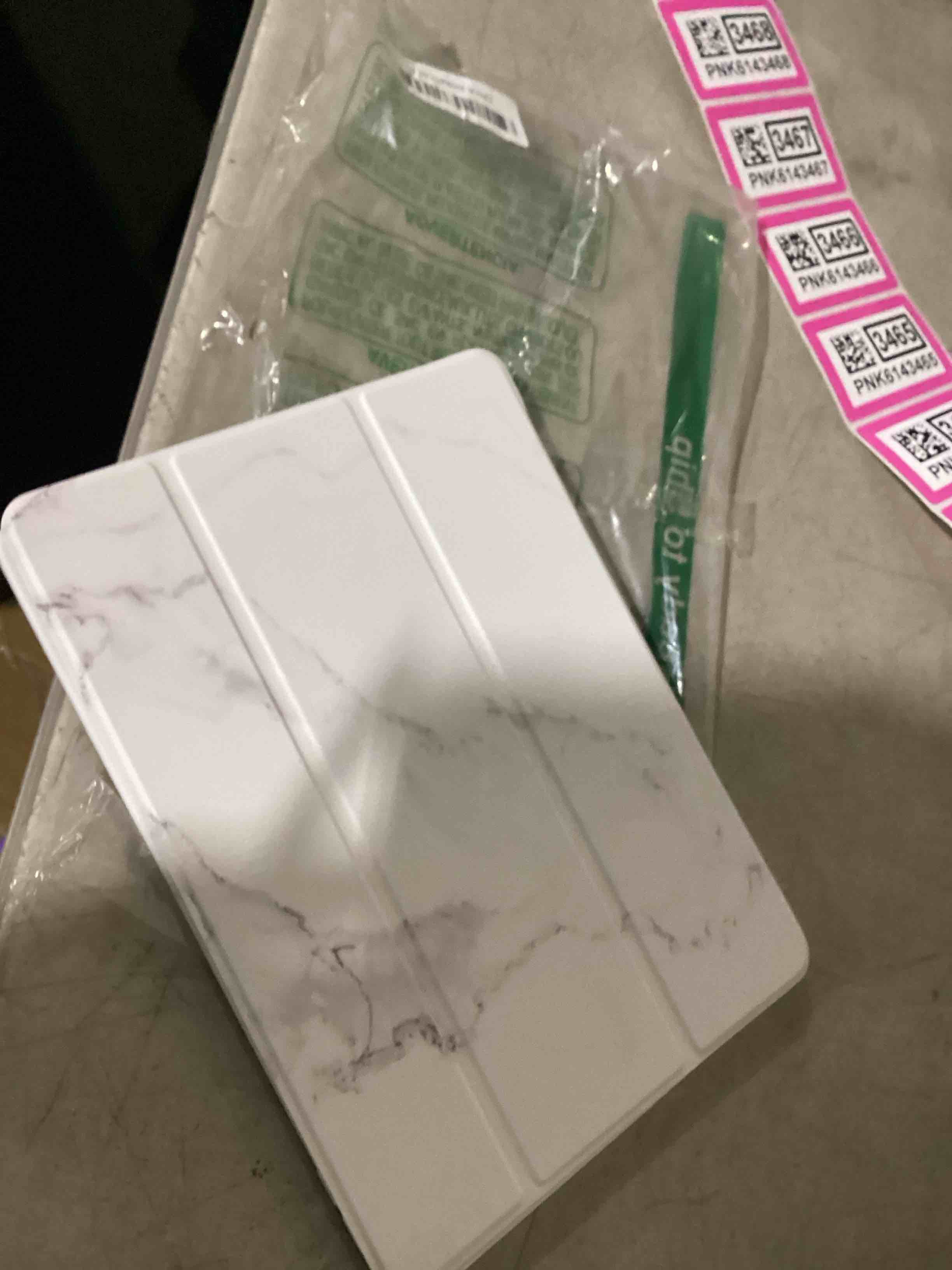 Condition photo showing As Is for esr case for ipad pro 13 inch (m5/m4) 2025/2024, powerful magnetic attachment, slim trifold stand case, supports pencil pro & pencil(usb-c), auto wake/sleep, rebound series, brilliant white pro 13'' m5/m4 (2025/2024) brilliant white