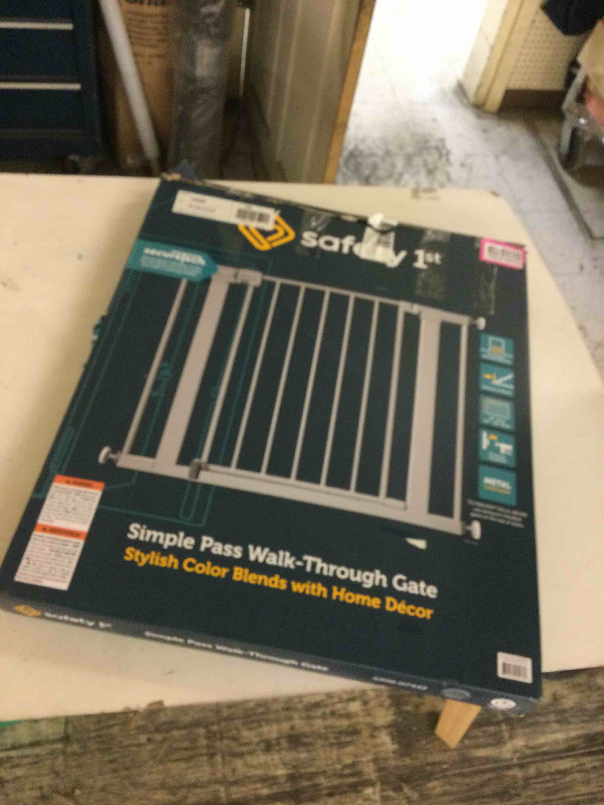 Condition photo showing Good Condition for safety 1?? simple pass walk-through gate grey