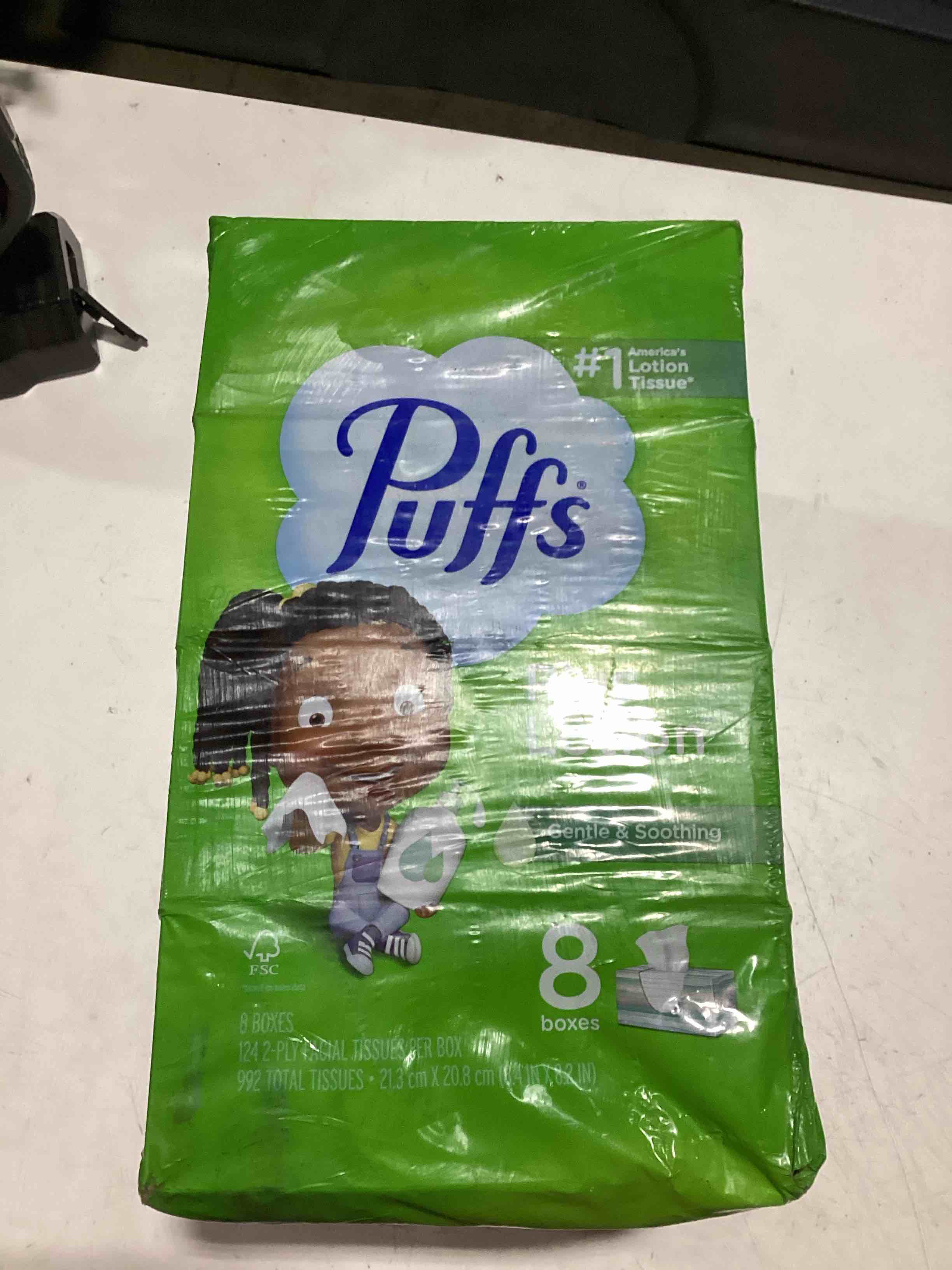 puffs plus lotion 8 boxes