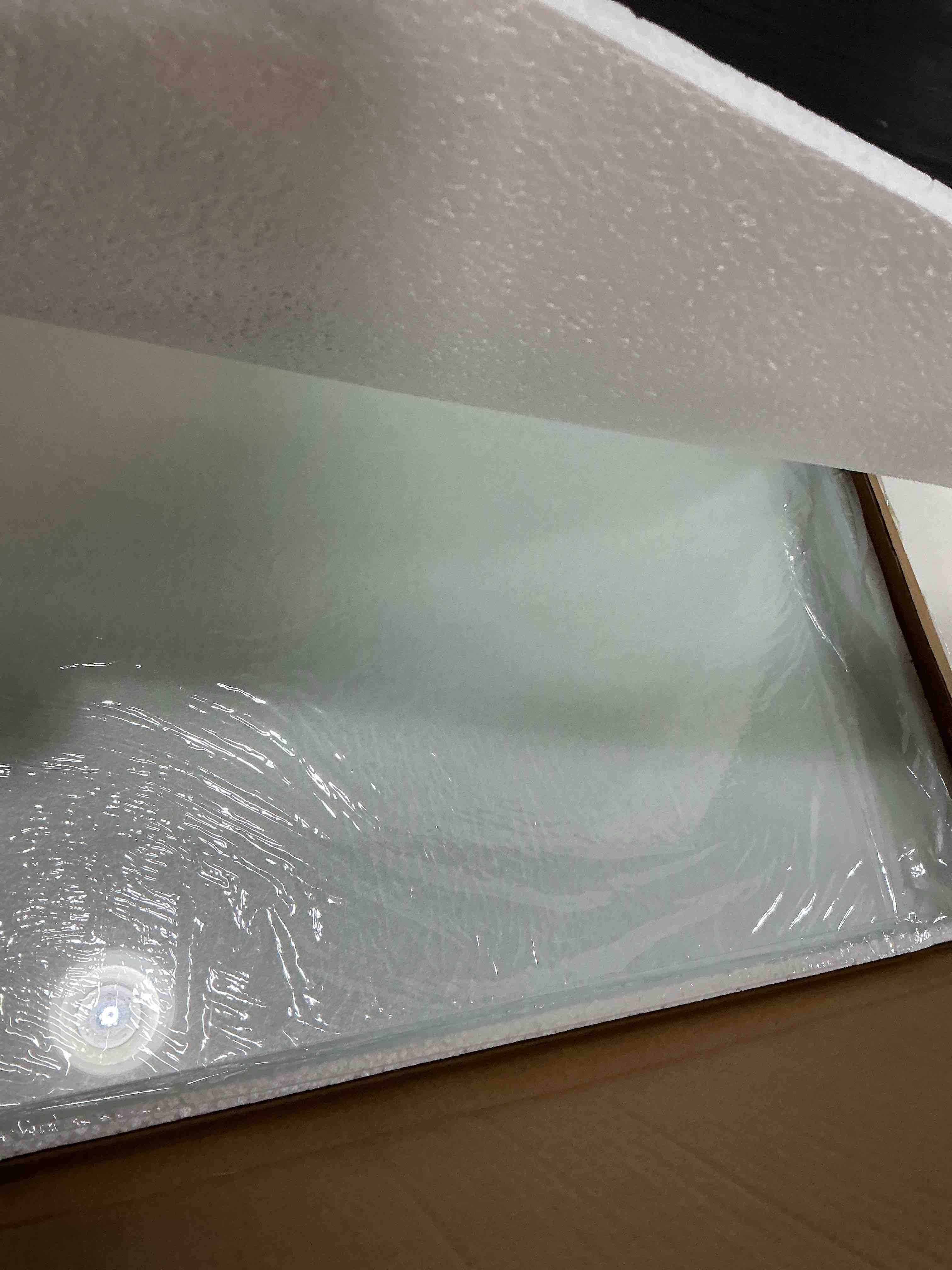 Condition photo showing New/Like New for tempered glass floating picture frame 18”*22inch (perfect frame for certificate, diploma, degree, photo, art) - wall mount or hang (full frame size 12 x 15)