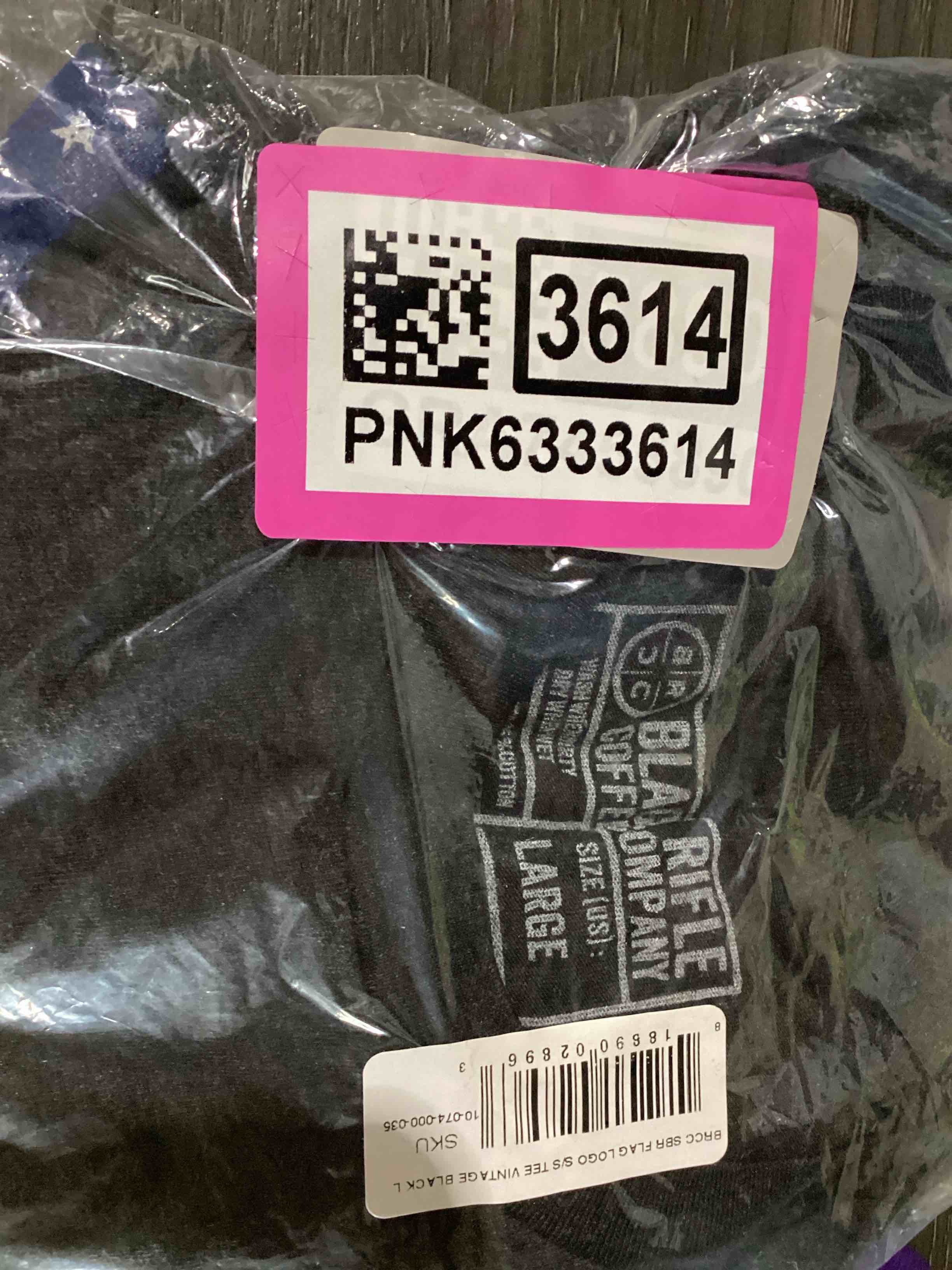 Condition photo showing New/Like New for black rifle coffee company shirt size large us