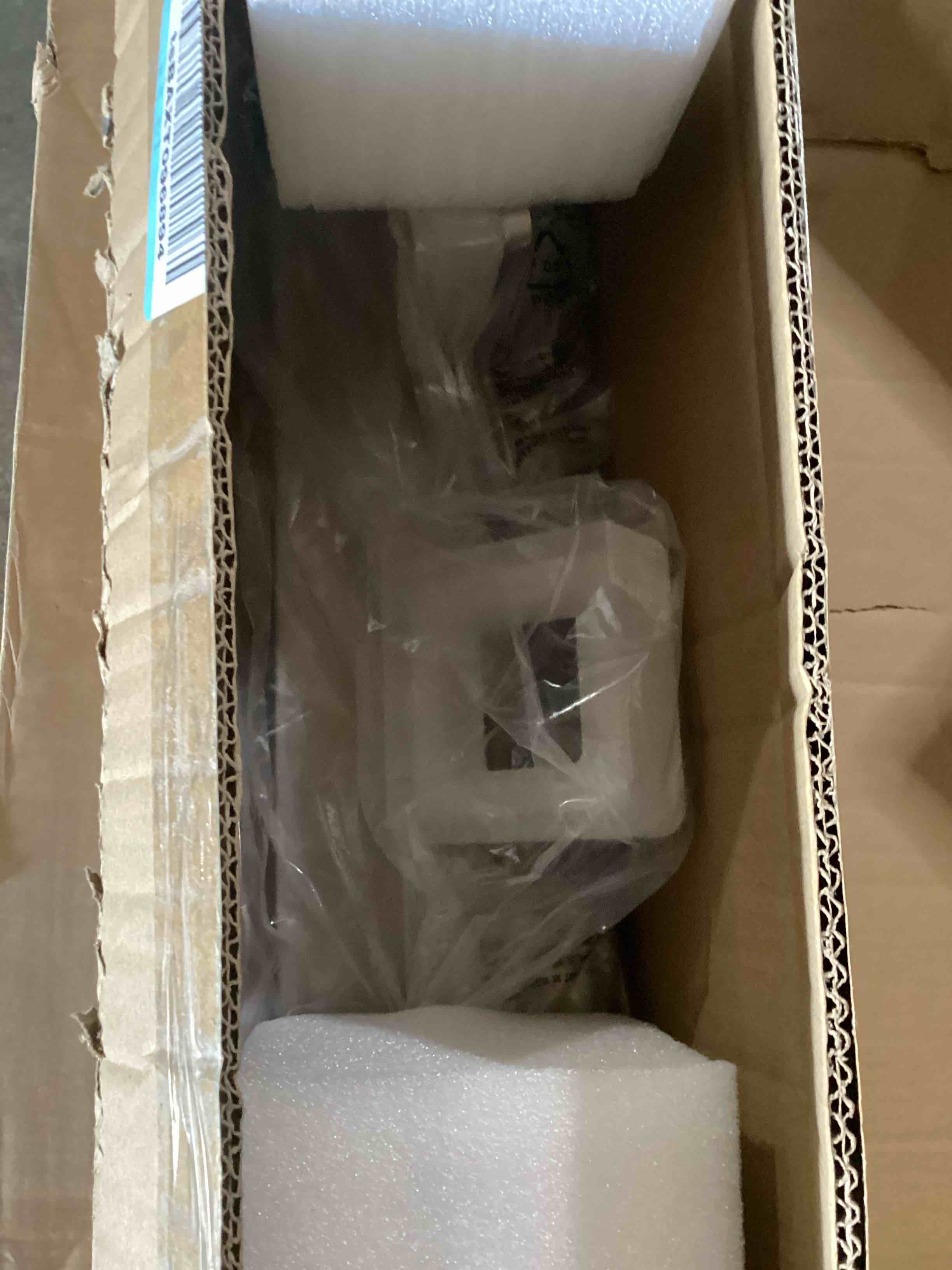 Condition photo showing As Is for broken light 7-light bathroom vanity light fixture over mirror, nickel led vanity lighting fixtures, 45.67 inch modern bathroom wall light fixtures with rotating lamp head 7-light,46inch nickel