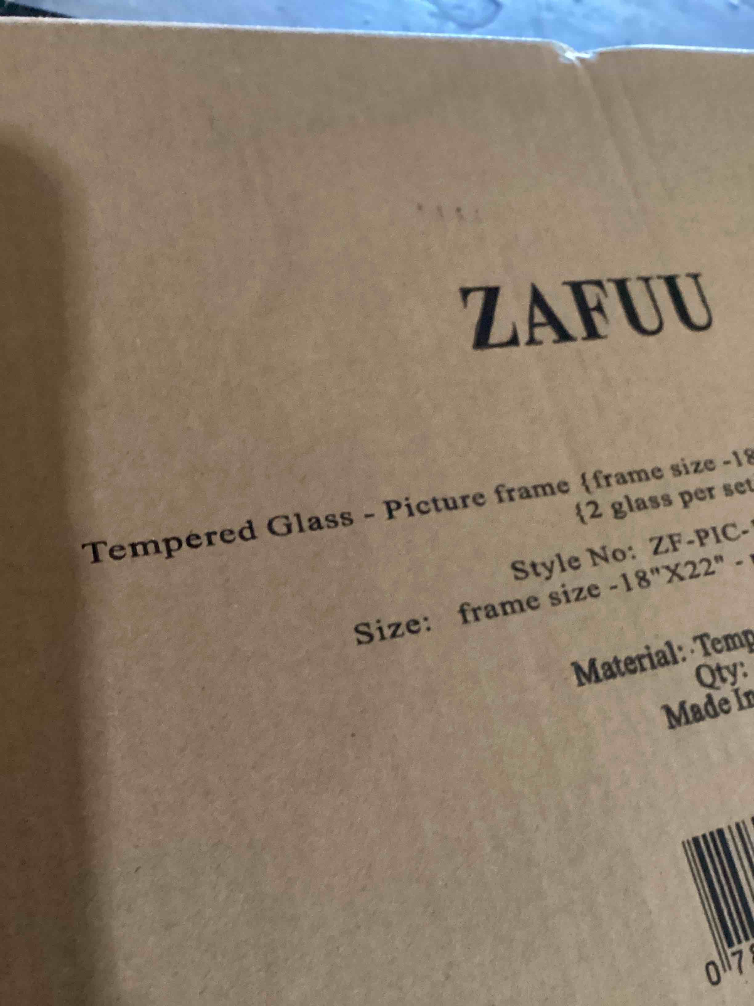 tempered glass picture frame