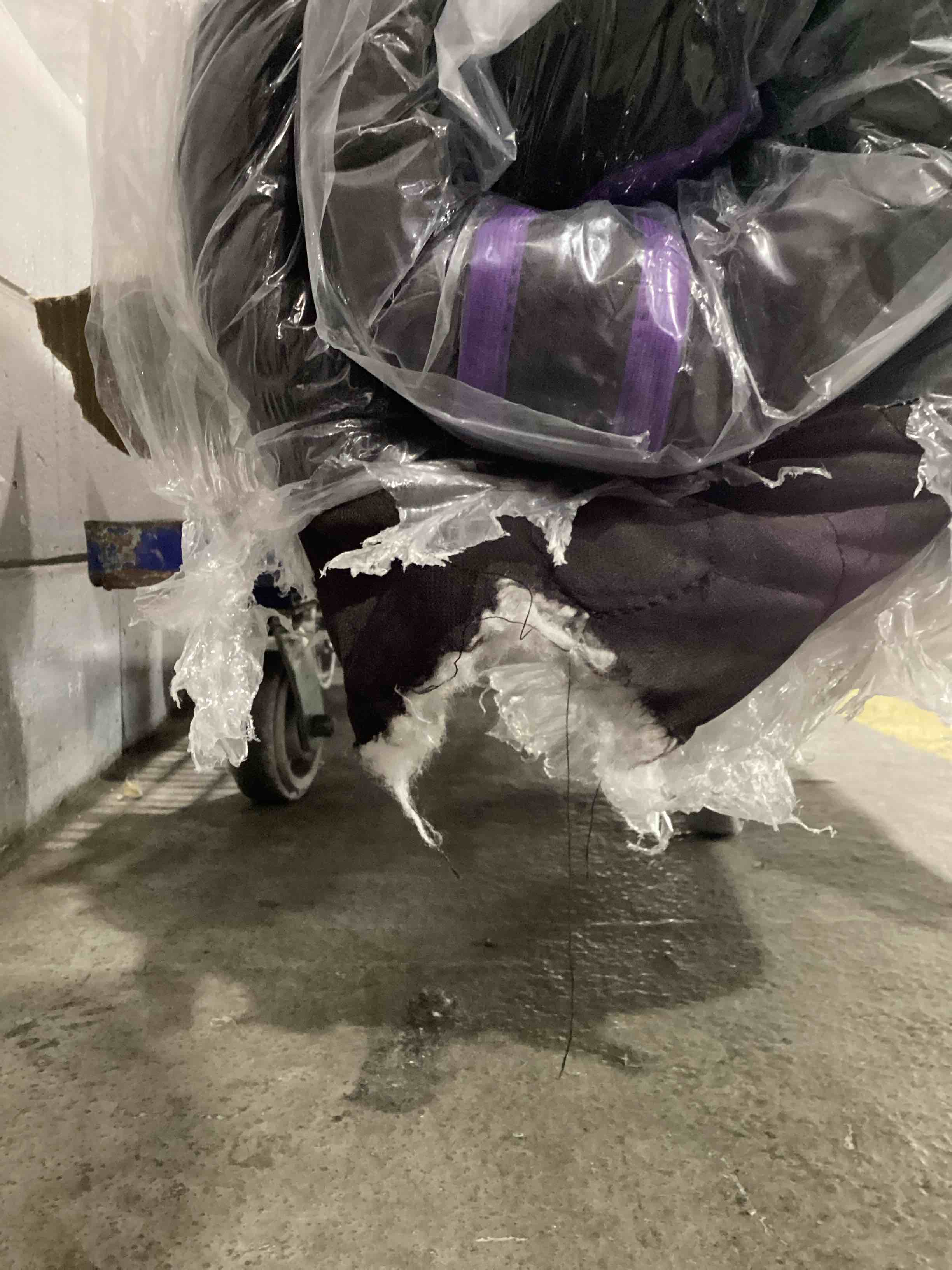 Condition photo showing As Is for has damage fansace firm king size mattress, 18 inch deluxe hybrid king mattress in a box, cooling-gel memory foam & pocket springs, pressure relief, extra edge support, 365-night trial (2026 upgraded support) firm 18 inches king (u.s. standard)