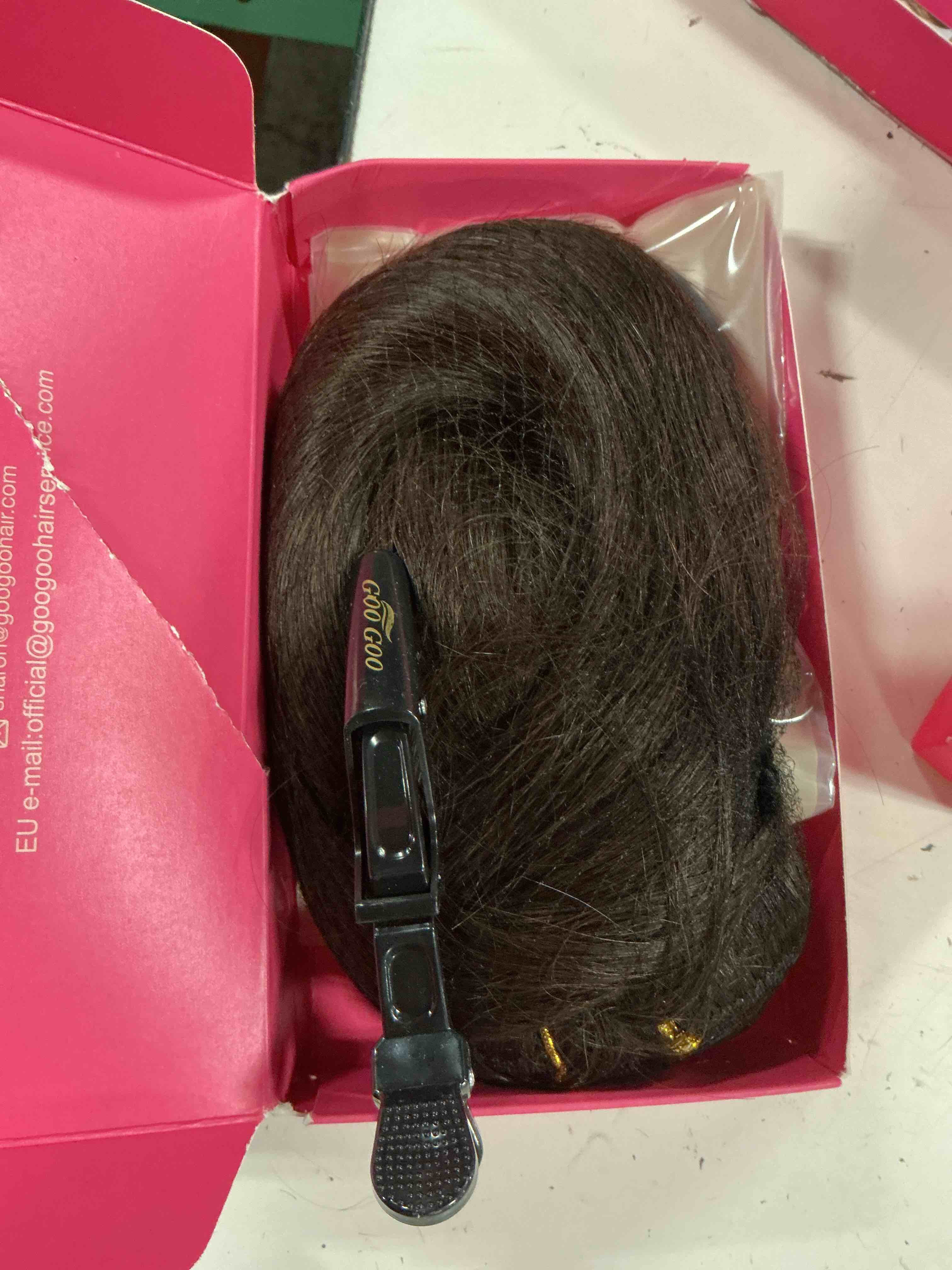 Condition photo showing Good Condition for goo goo invisi edge tape in hair extensions human hair, natural look, 20pcs | 20inch 50g, 2 dark brown, virgin remy hair, seamless injected tape