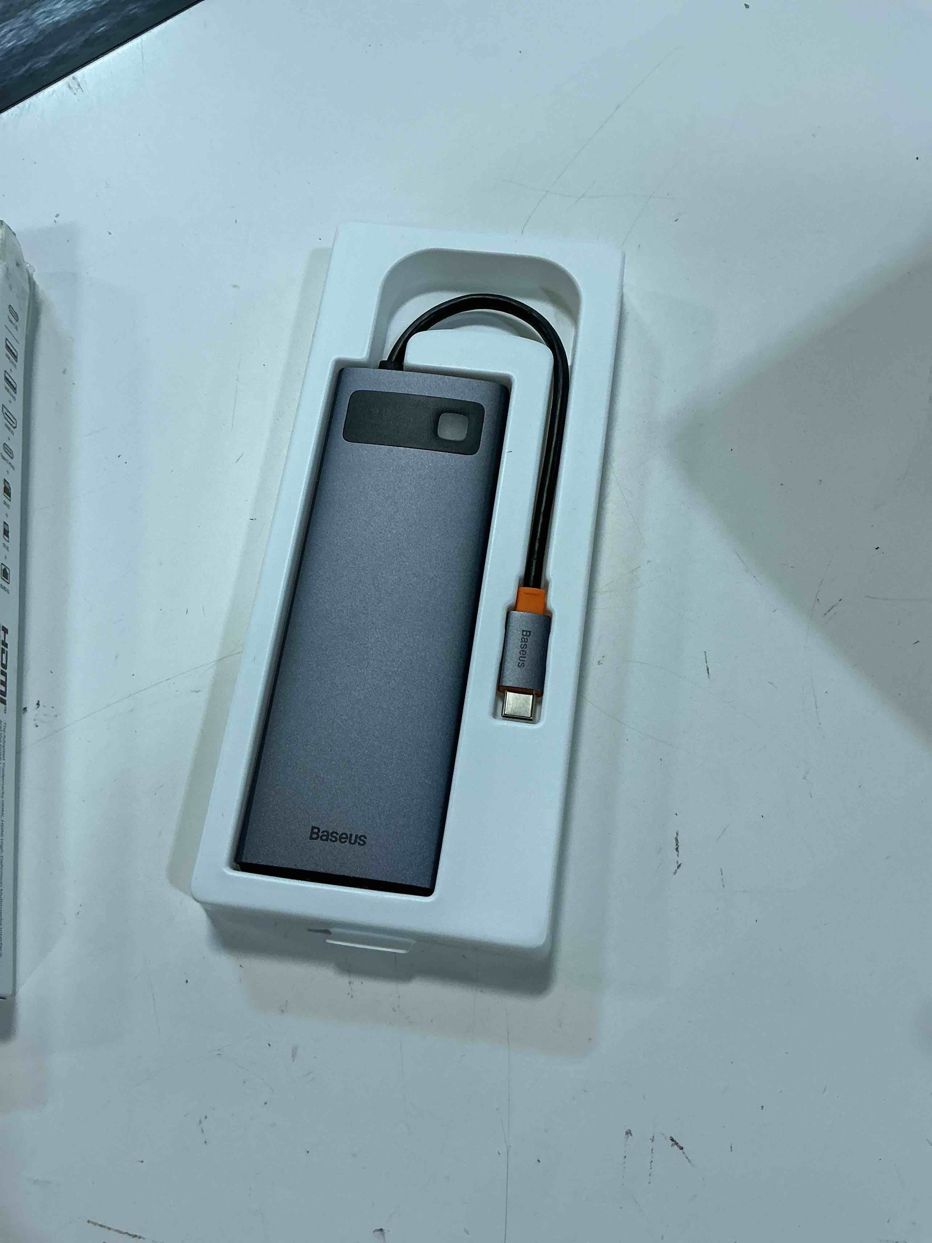Condition photo showing Good Condition for baseus laptop docking station dual monitor 9 in 1 usb c hub up to 4k@120hz | 2 hdmi, 1000mbps lan, max 85w pd, 3 usb, sd card reader, usb c dock compatible with iphone/mac/dell/hp/surface/steam deck
