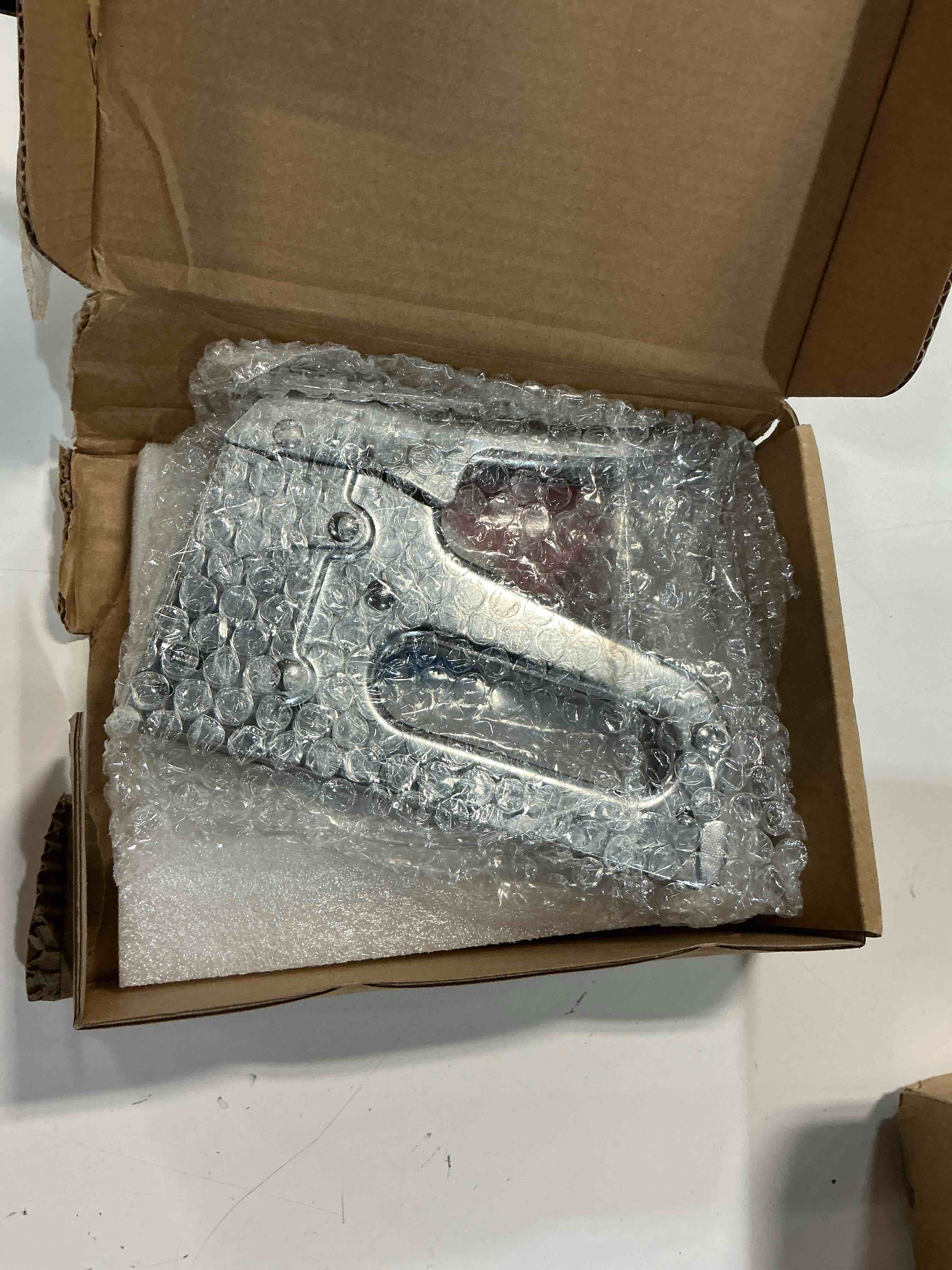 Condition photo showing Good Condition for arrow t50 heavy duty staple gun kit, all chrome steel stapler, with 3750 pieces t50 1/4", 3/8", 1/2" staples, for upholstery professional projects