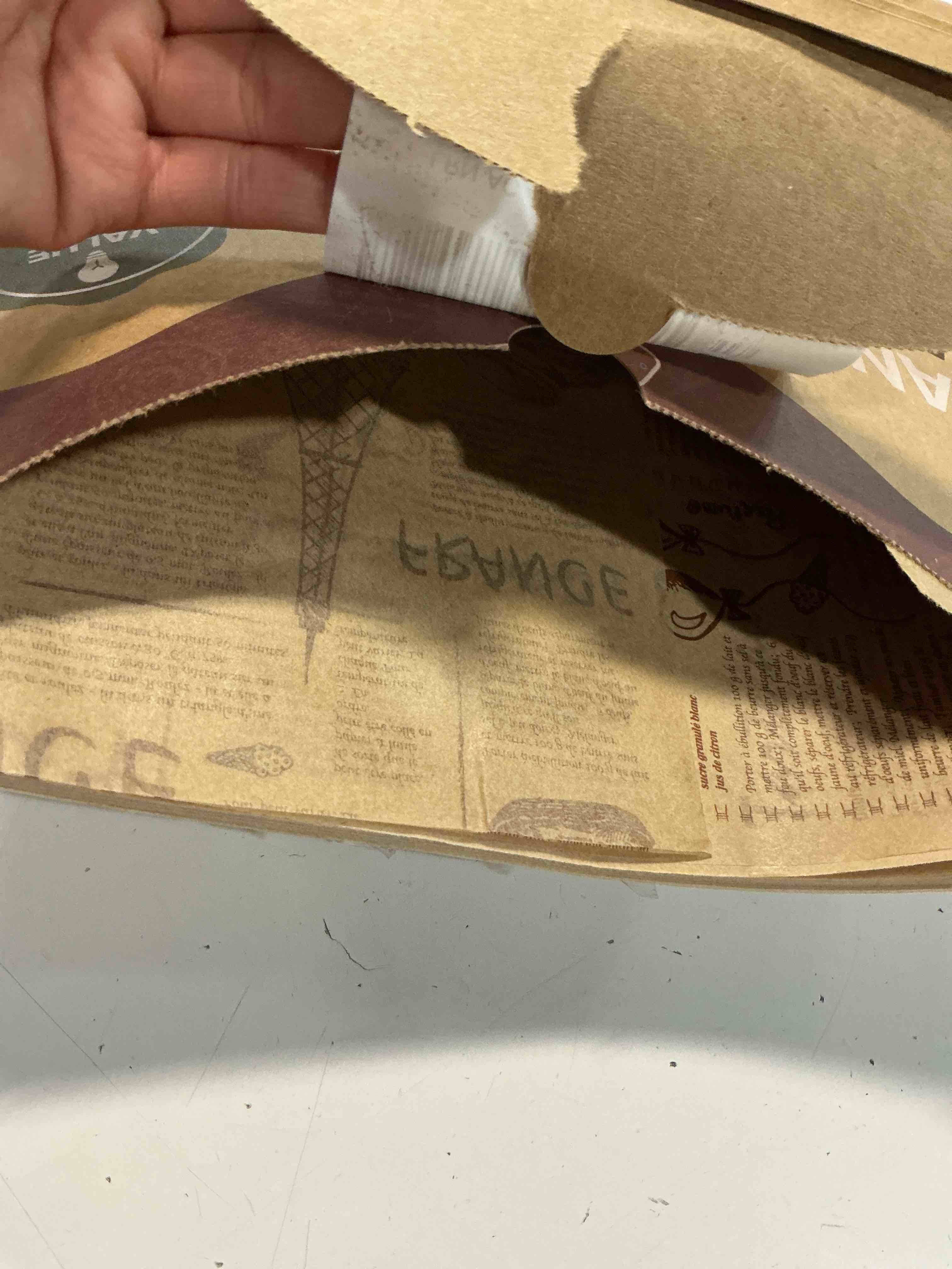 Condition photo showing As Is for katbite 100 pcs sandwich wrapping paper, 12x12 inch food basket liners, grease proof & non-stick baking parchment paper 12x12 inch 100 pcs