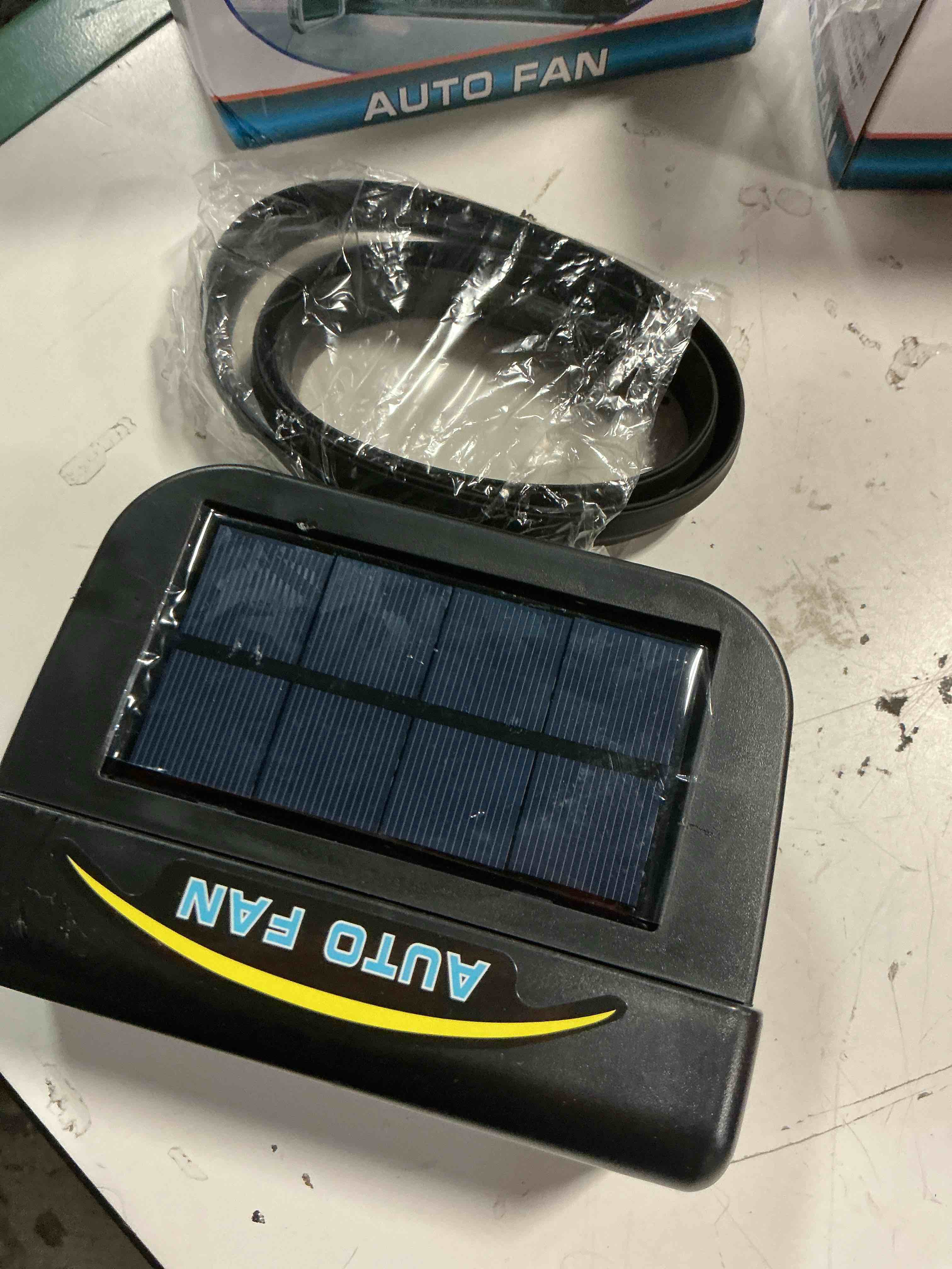 Condition photo showing Good Condition for auto air vent cooling fan car window windshield cooler radiator solar powered