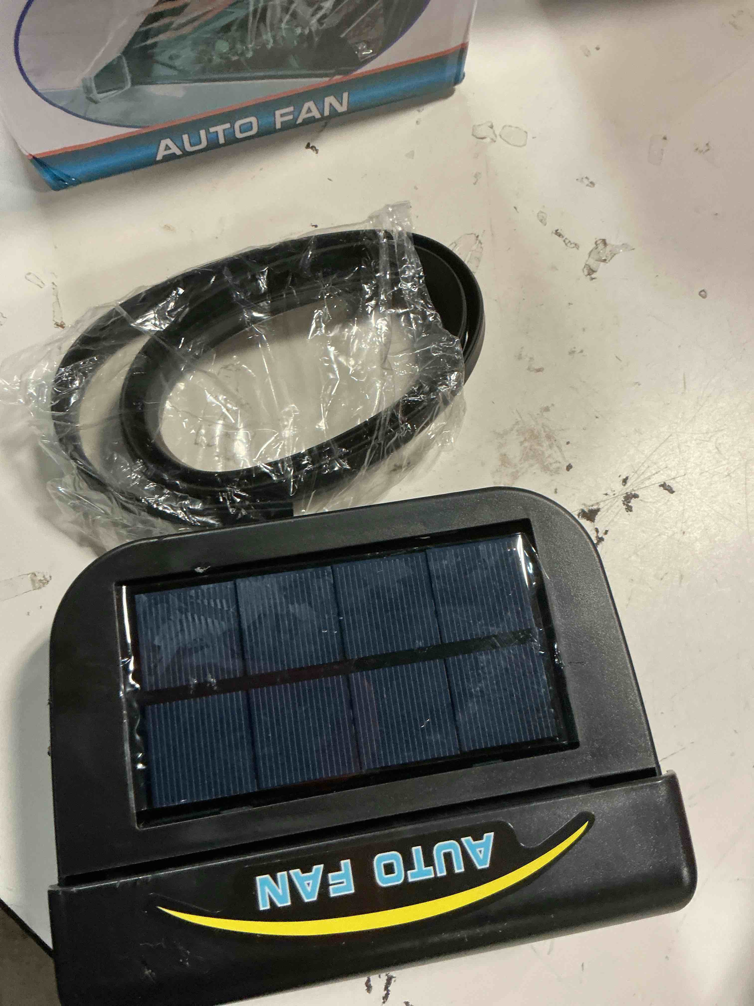 Condition photo showing Good Condition for auto air vent cooling fan car window windshield cooler radiator solar powered