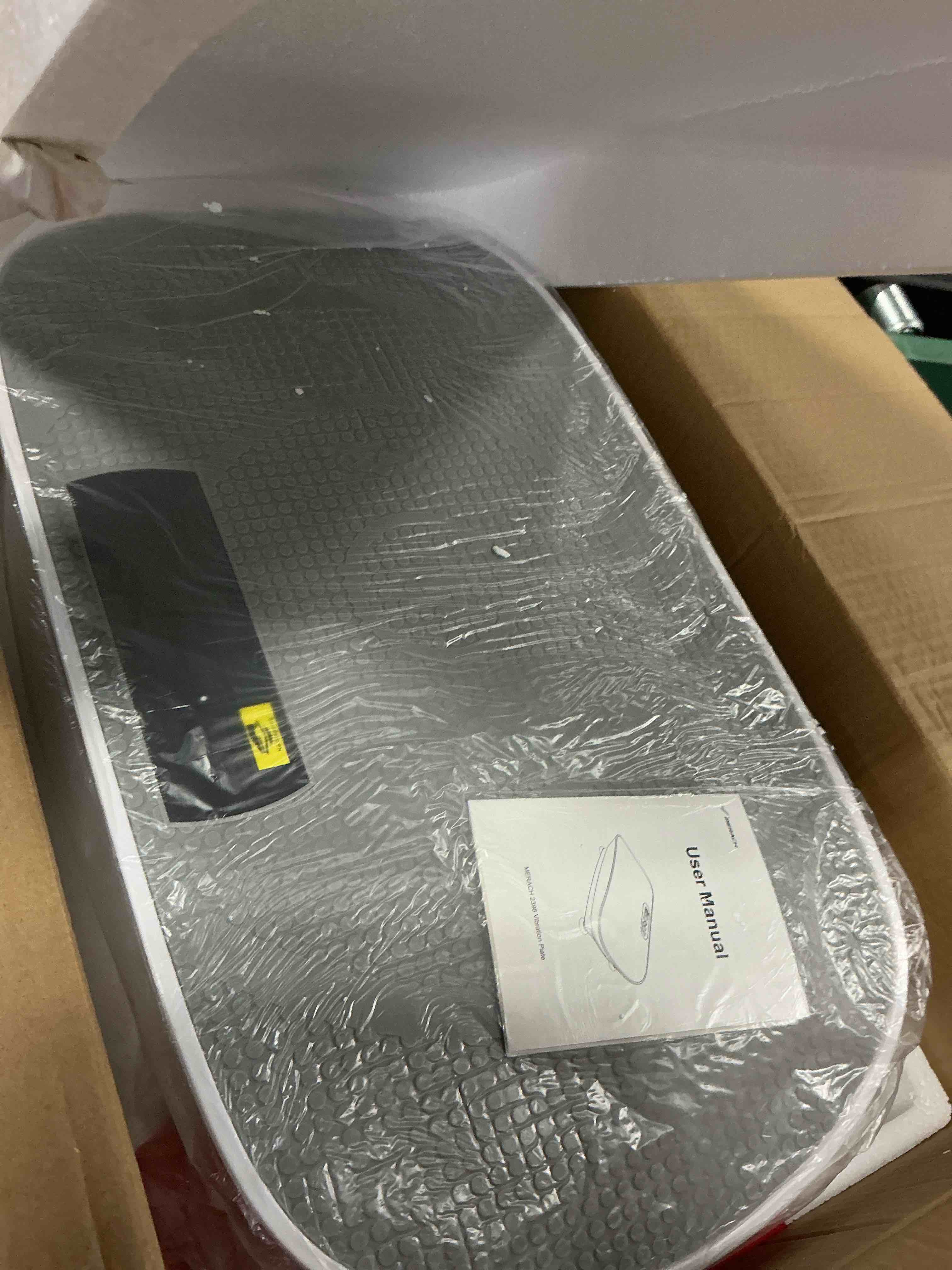 Condition photo showing Good Condition for merach vibration plate exercise machine, whole body workout equipment for women, bluetooth and silicone pedal, vibration plate with auto mode, vibrate fitness platform for home pro grey