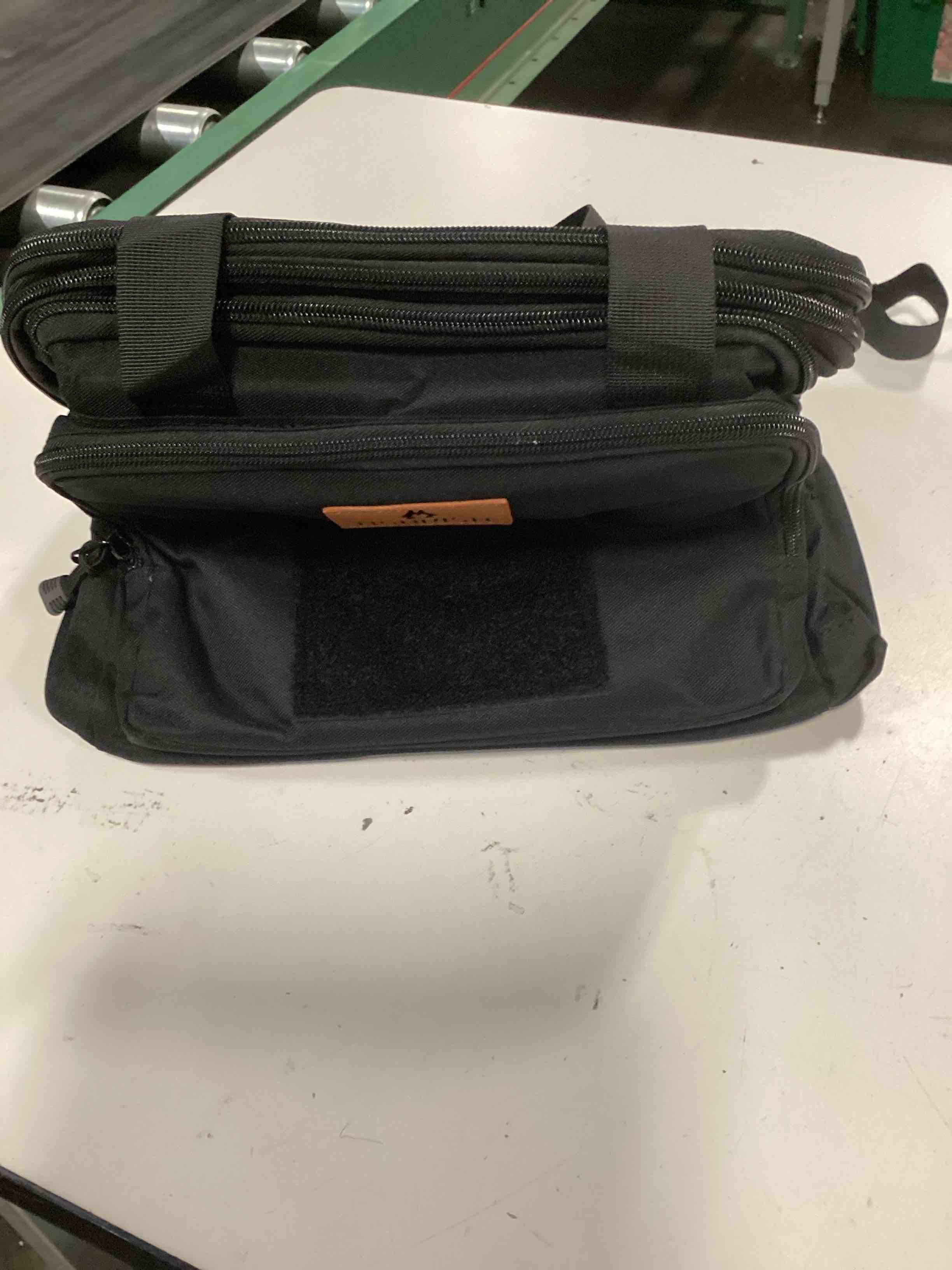 Condition photo showing As Is for hshrish tactical lunch box, large expandable insulated lunch bag, durable waterproof leakproof cooler bag for adults/men/women/work outdoor beach trips, 20 cans/15 l, black