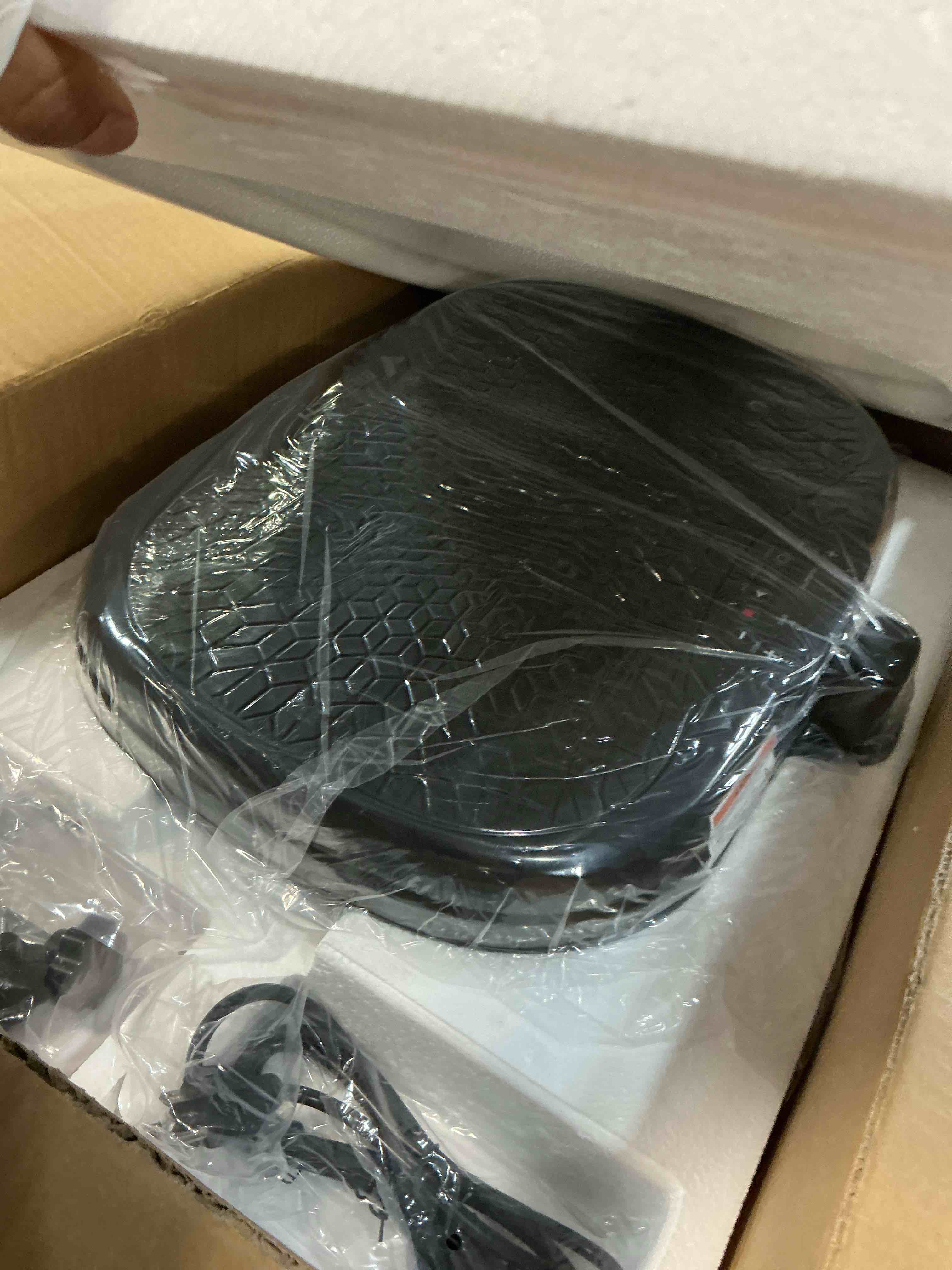 Condition photo showing New/Like New for merach vibration plate exercise machine, vibration plate for lymphatic drainage weight loss, vibrating plate exercise machine with handrails, exercise equipment for women men home black