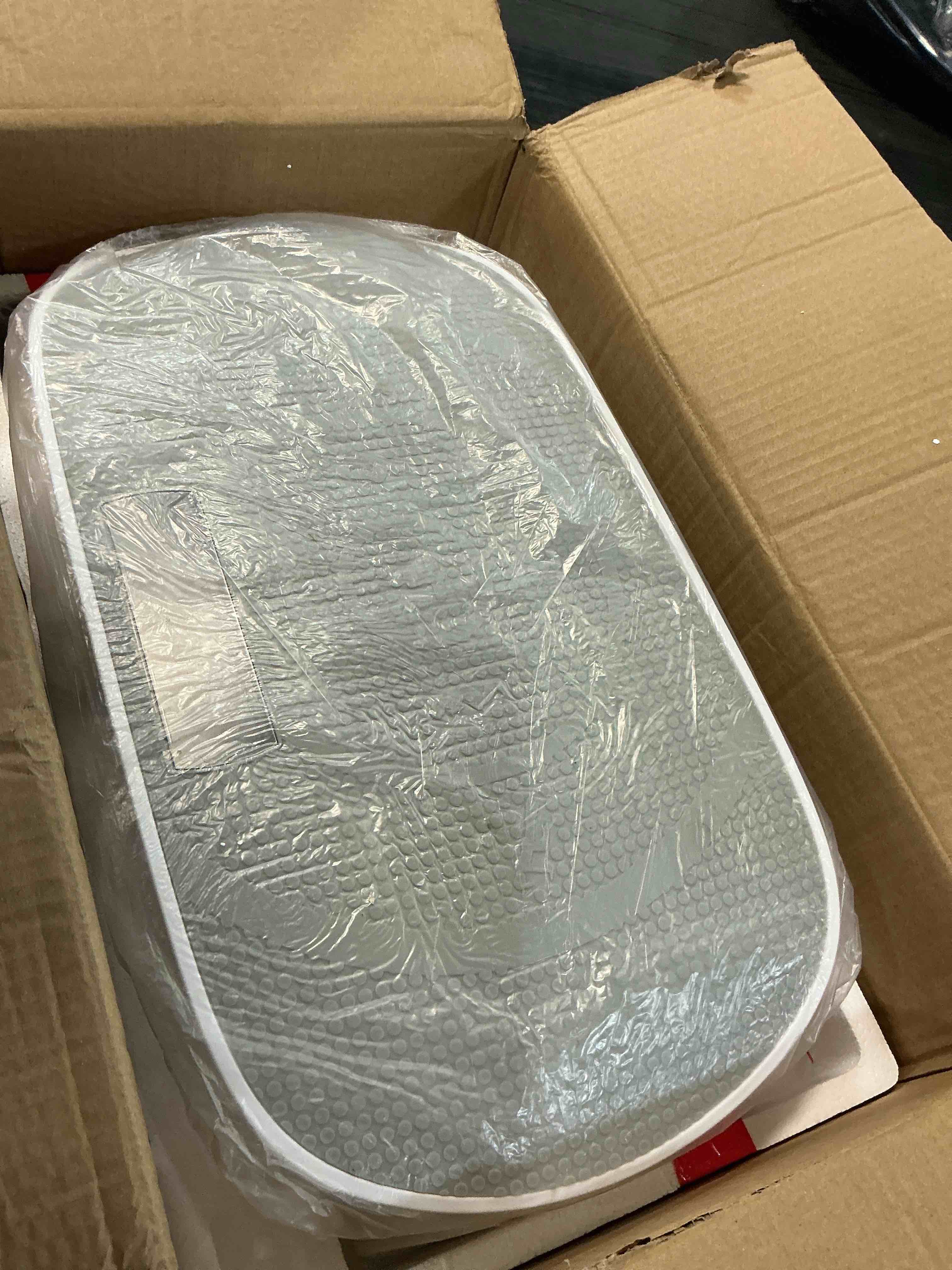 Condition photo showing Good Condition for merach vibration plate exercise machine, curved vibration plate for lymphatic drainage weight loss, vibrating plate with real-time calorie tracking on led display, workout equipment for home women men grey
