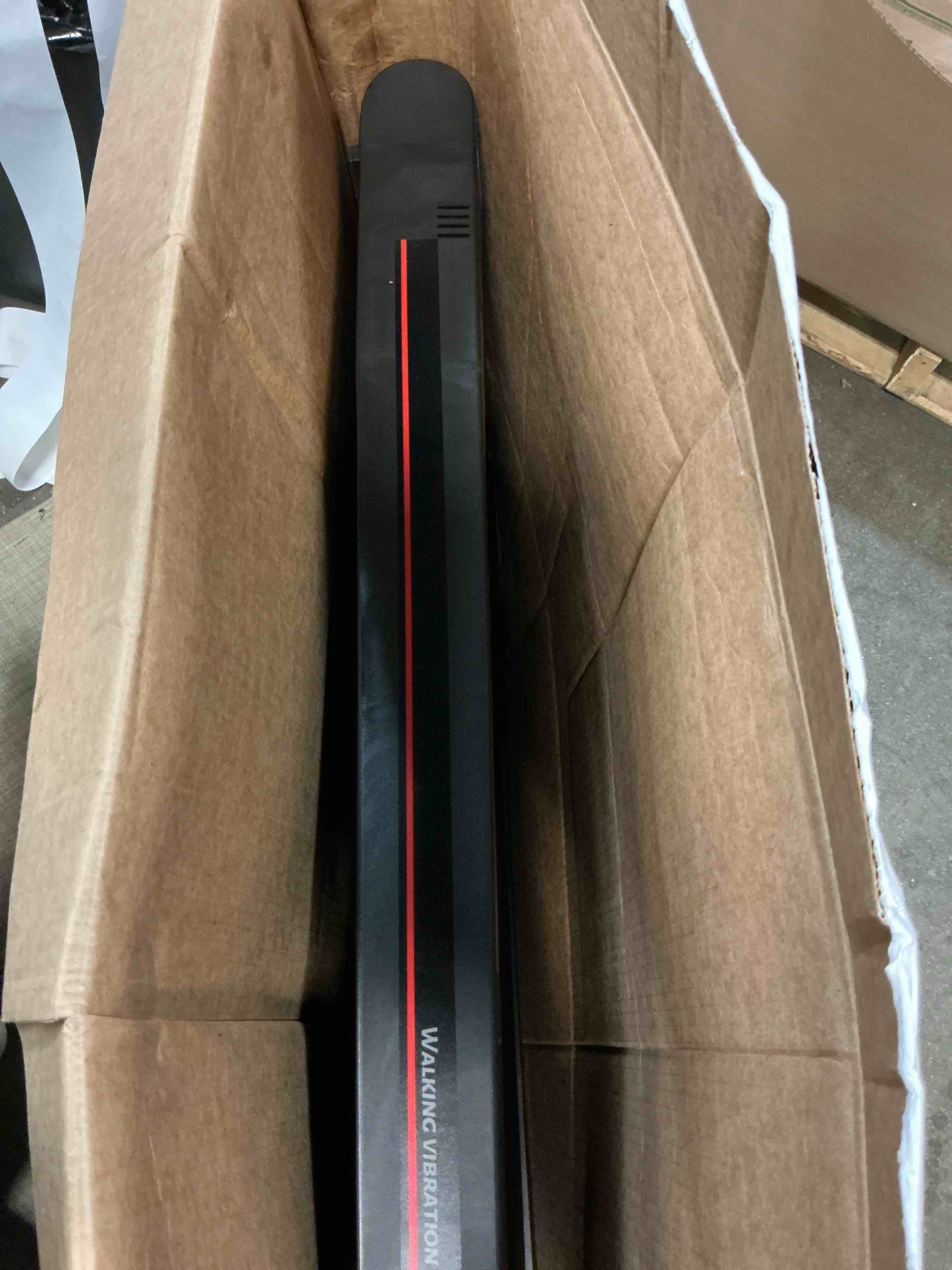 Condition photo showing As Is for funray under desk vibration walking pad - 3 in 1 treadmill for home office | 36" wide deck with incline for walking, jogging and vibration, quiet brushless motor ?30db, led display & remote control