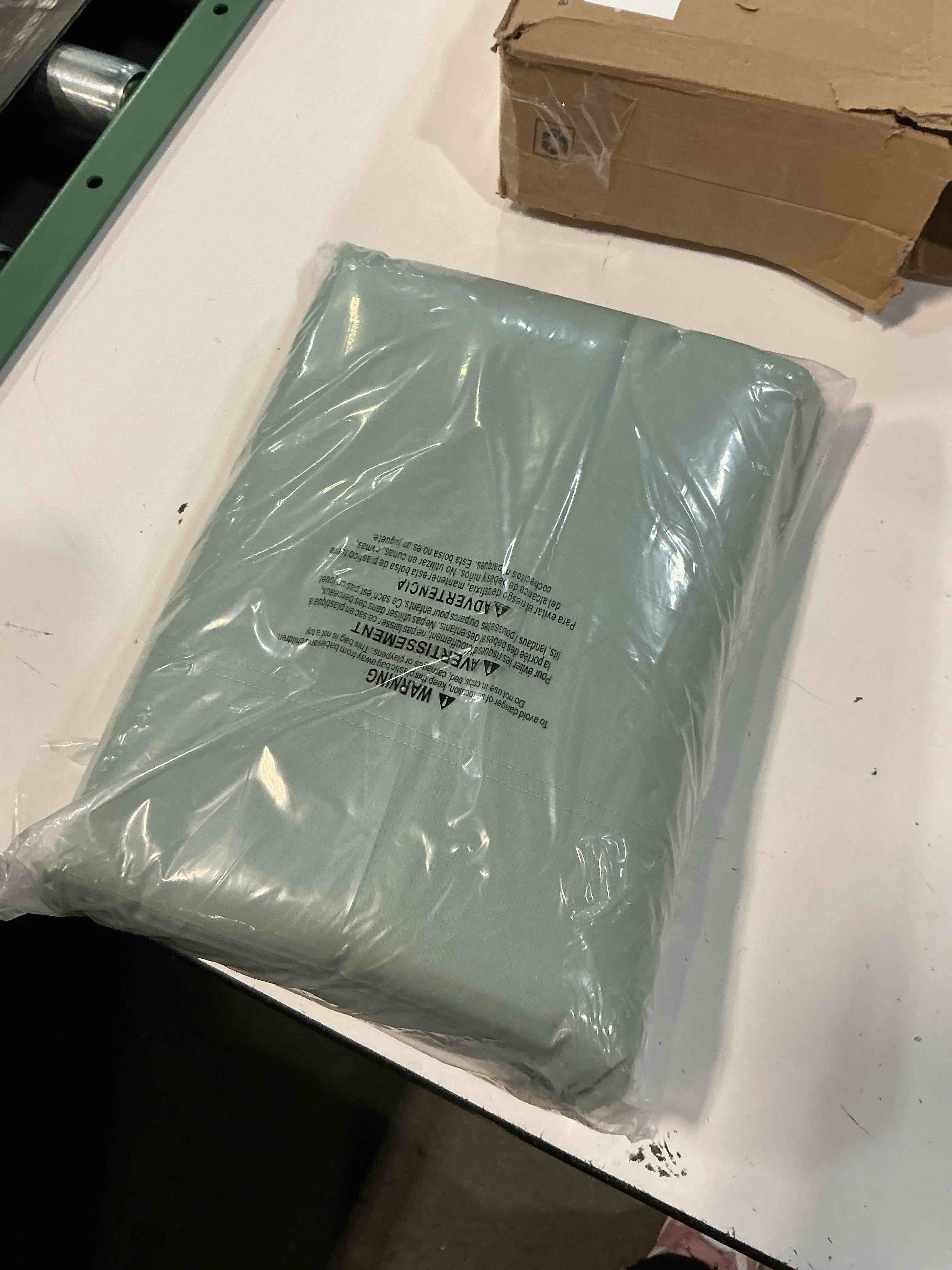 Condition photo showing New/Like New for phf cooling sheets set king size, rayon derived from bamboo & polyester, breathable & wrinkle free silky soft bedding sheets, wider elastic band, 16" deep pocket bedding set & pillowcase, sage green